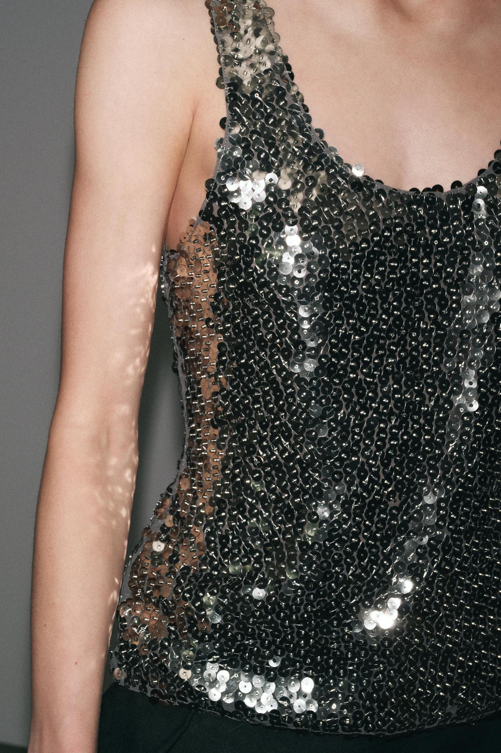 SEQUIN STRAP TOP Product Image