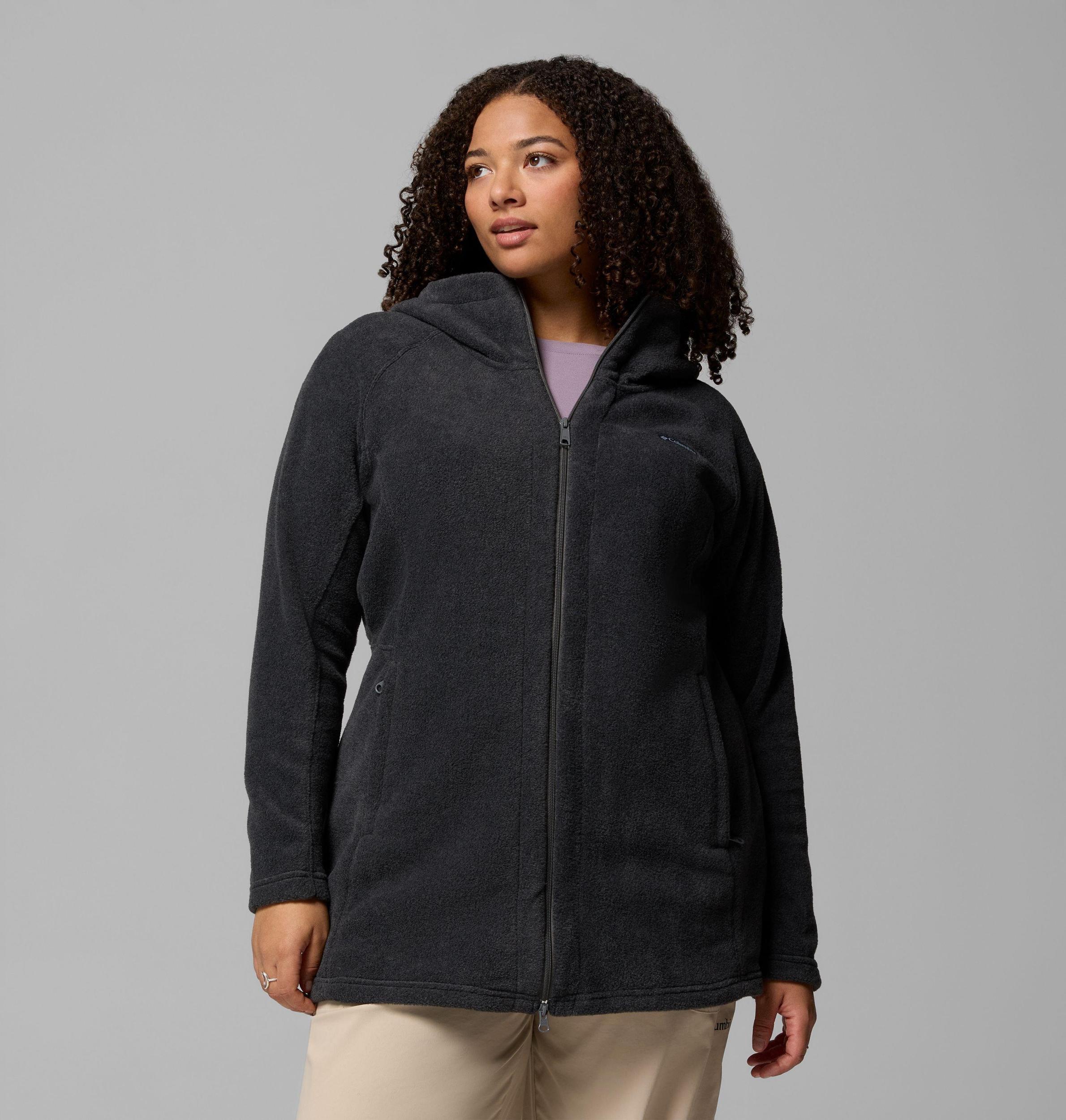 Columbia Women s Benton Springs II Long Fleece Hoodie - Plus Size- Product Image