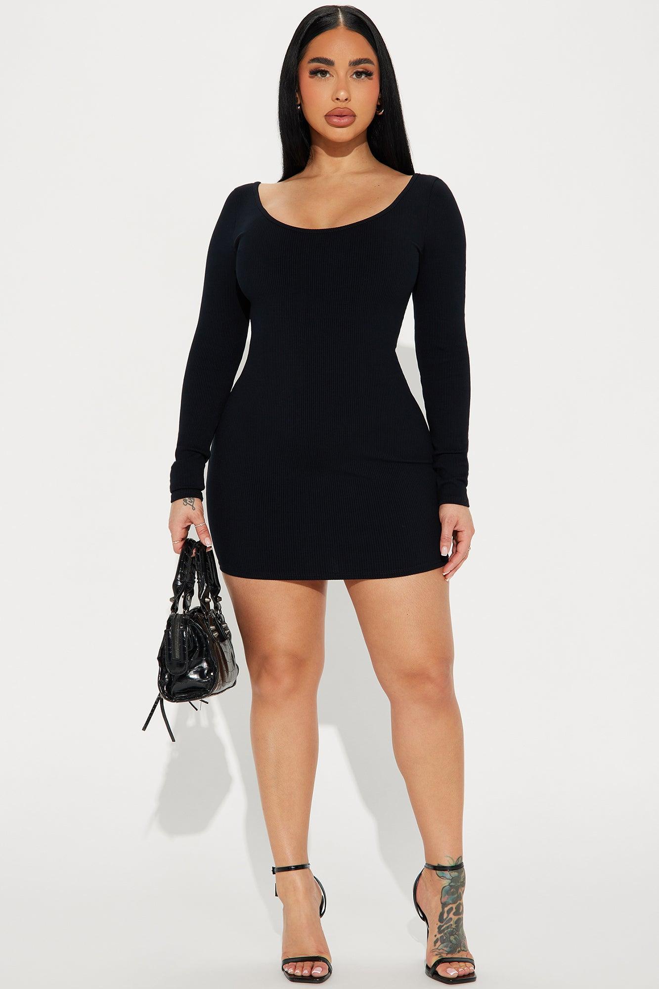 Marley Snatched Mini Dress - Black Product Image