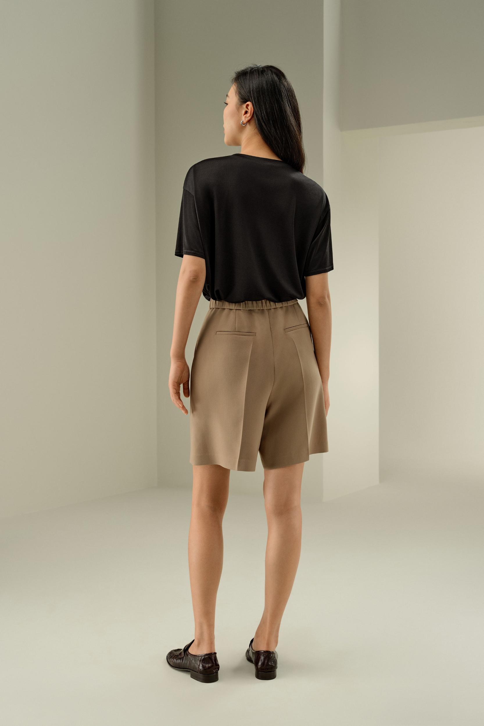 Oversized Silk Jersey Tee Product Image