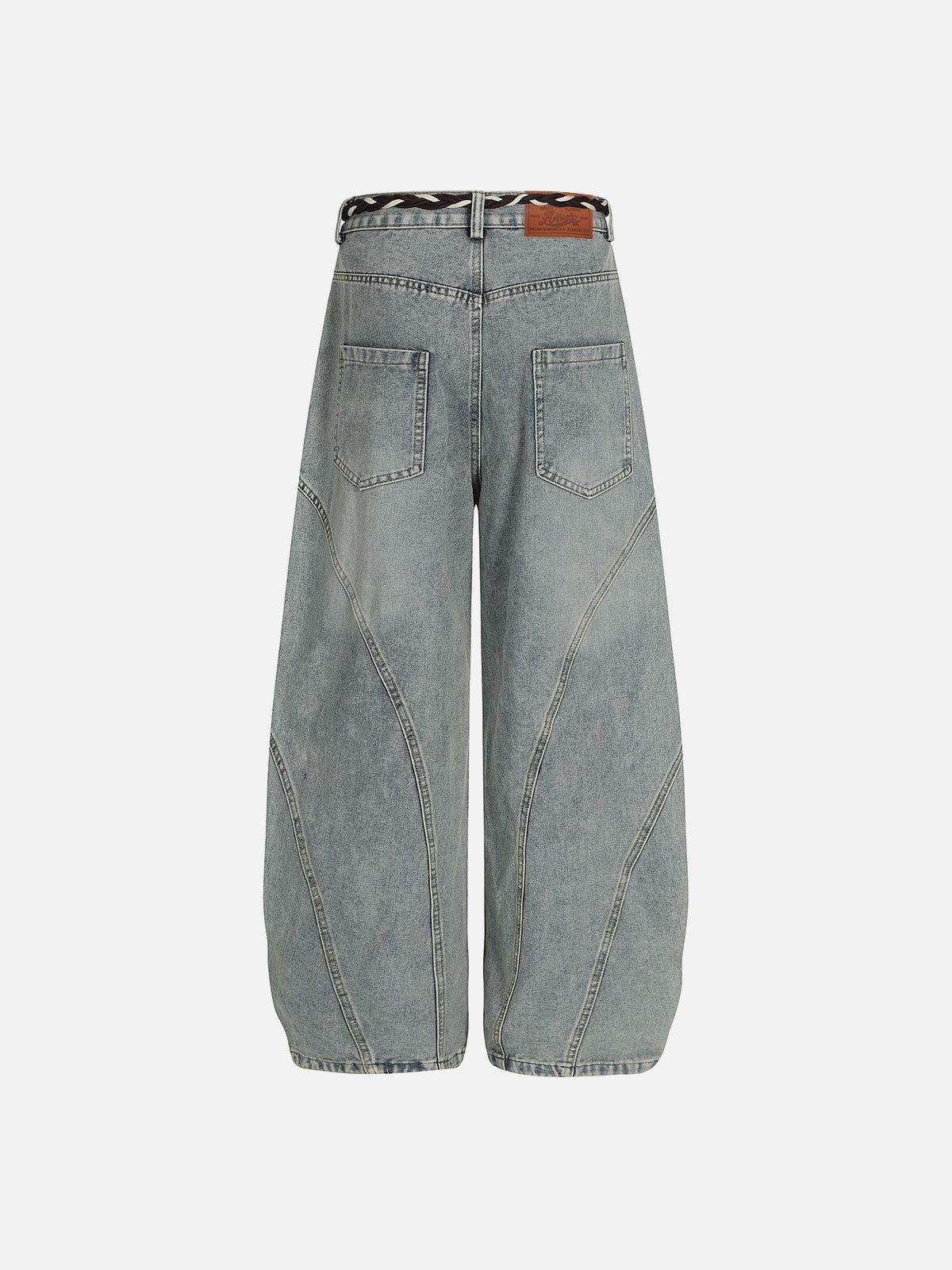 Aelfric Eden Rope Washed Baaggy Barrel Jeans Product Image