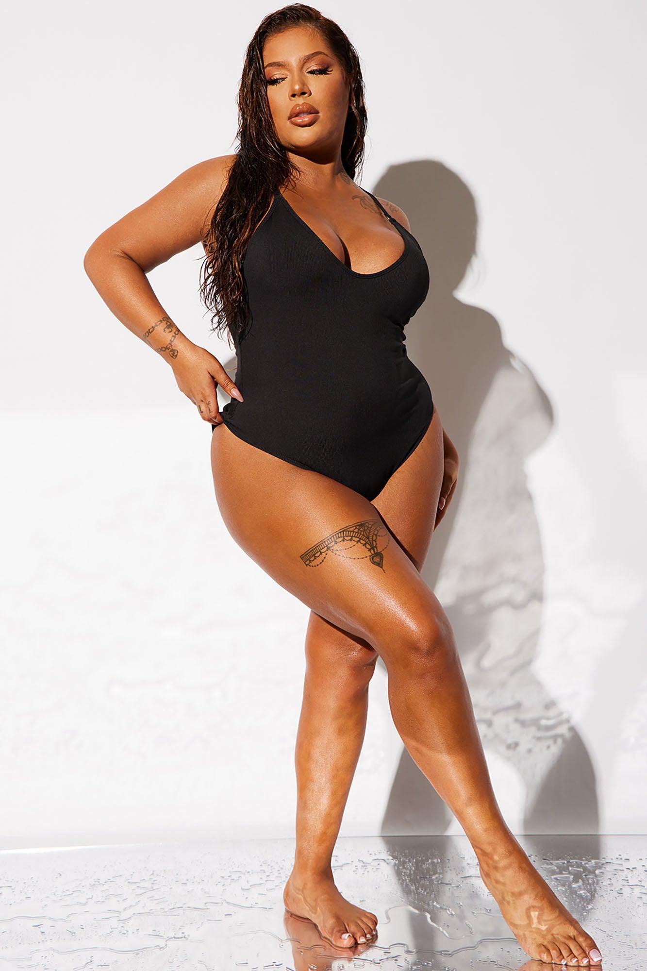 Davina 1 Piece Swimsuit  - Black Product Image