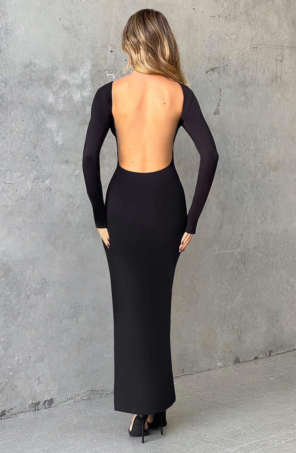 Aleena Maxi Dress - Jet Black Product Image