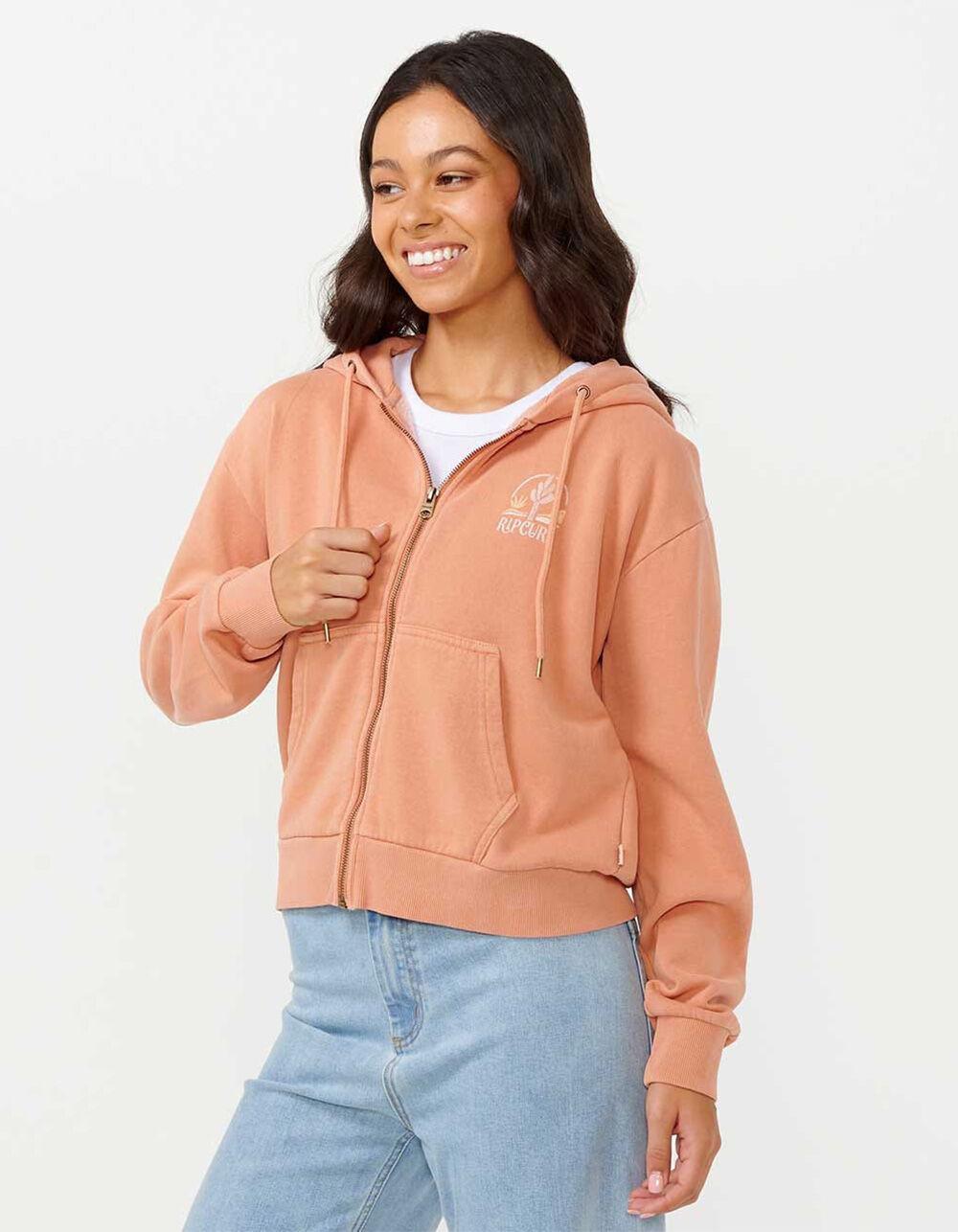RIP CURL Desert Relaxed Womens Zip-Up Hoodie - SUNBAKED Product Image