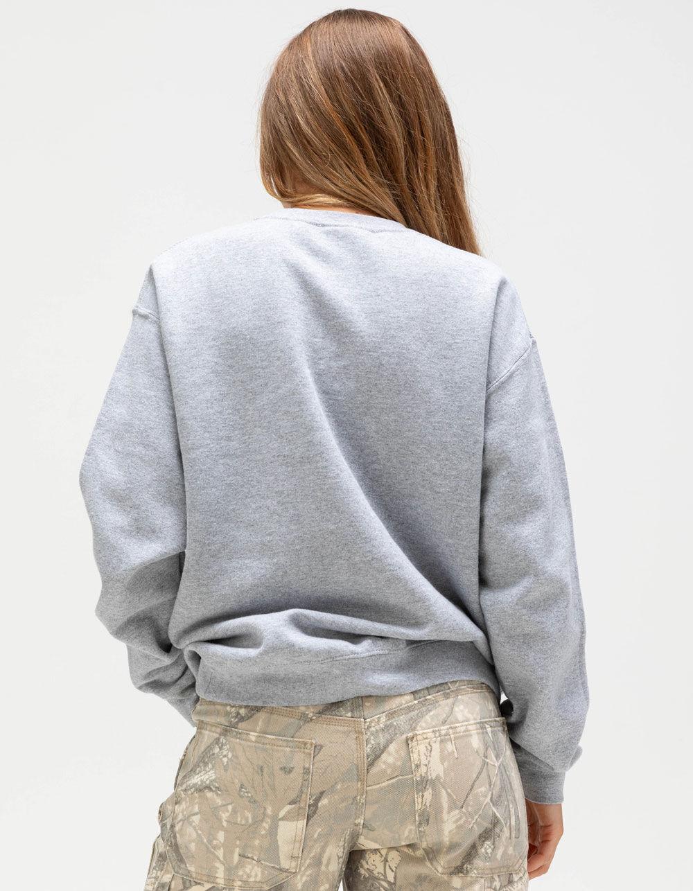 JUNK FOOD Pittsburgh Steelers Backfield Womens Crewneck Sweatshirt - HEATHER GRAY Product Image