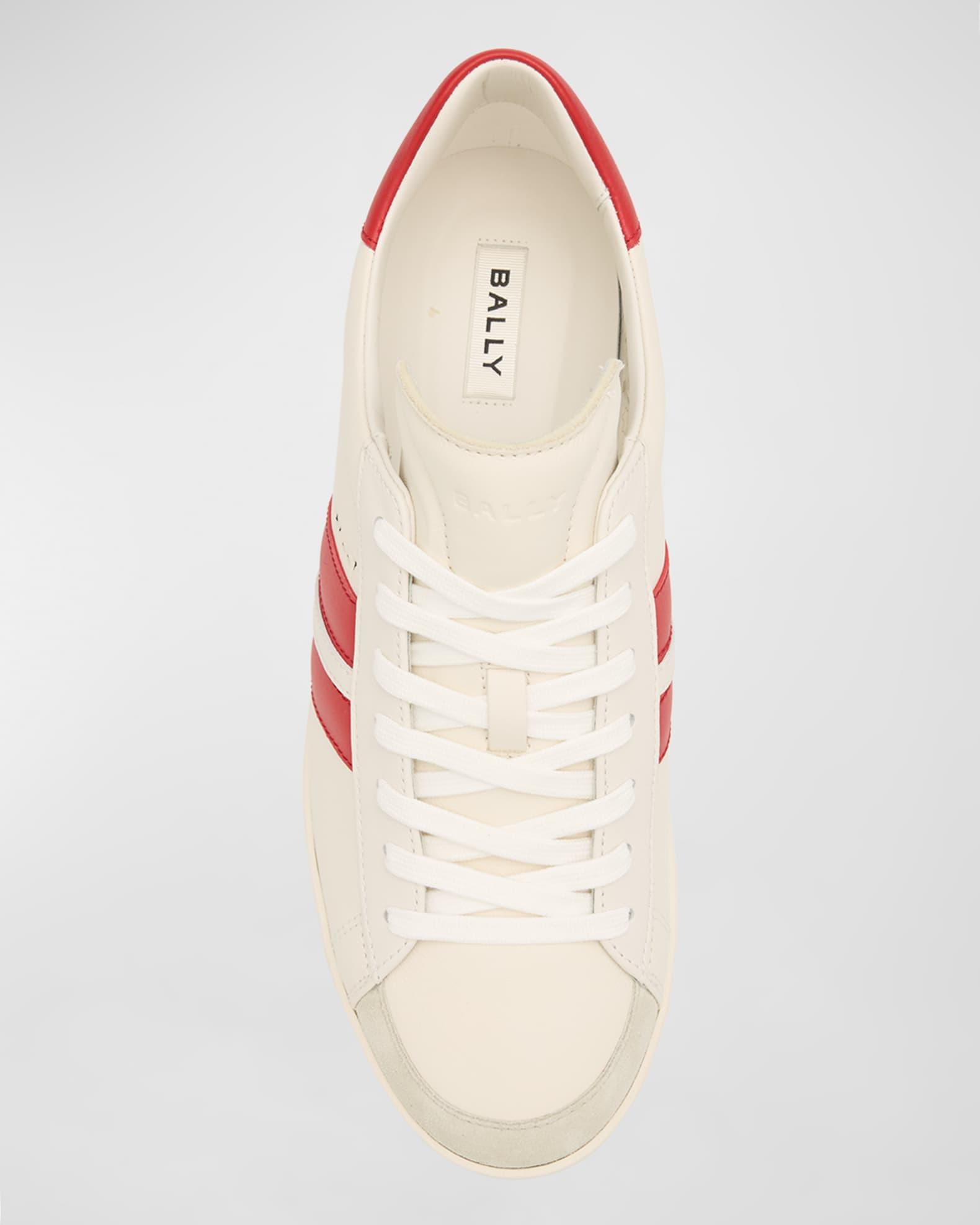 Men's Low-Top Leather Tennis Sneakers Product Image