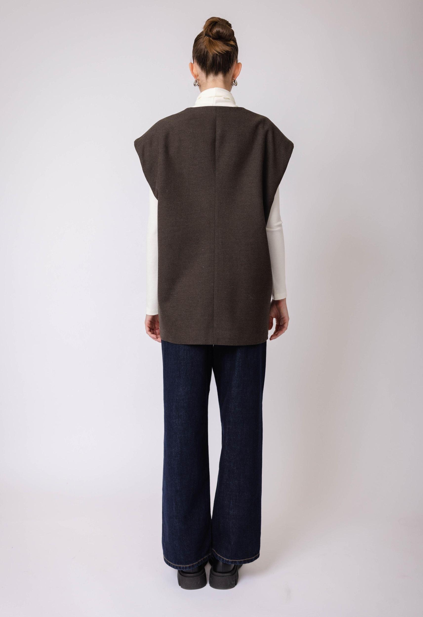 Oversized Wool Vest Product Image