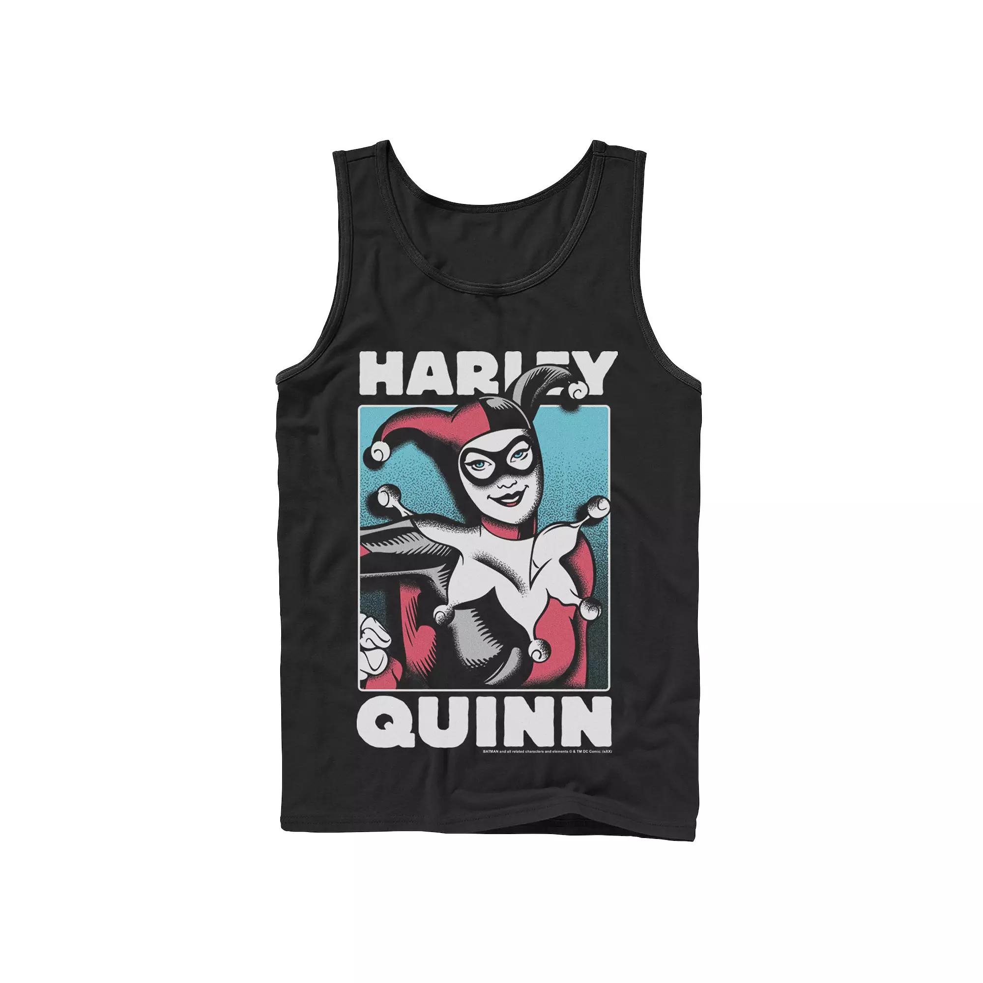 Men's DC Comics Harley Quinn Portrait Tank Top,  Product Image