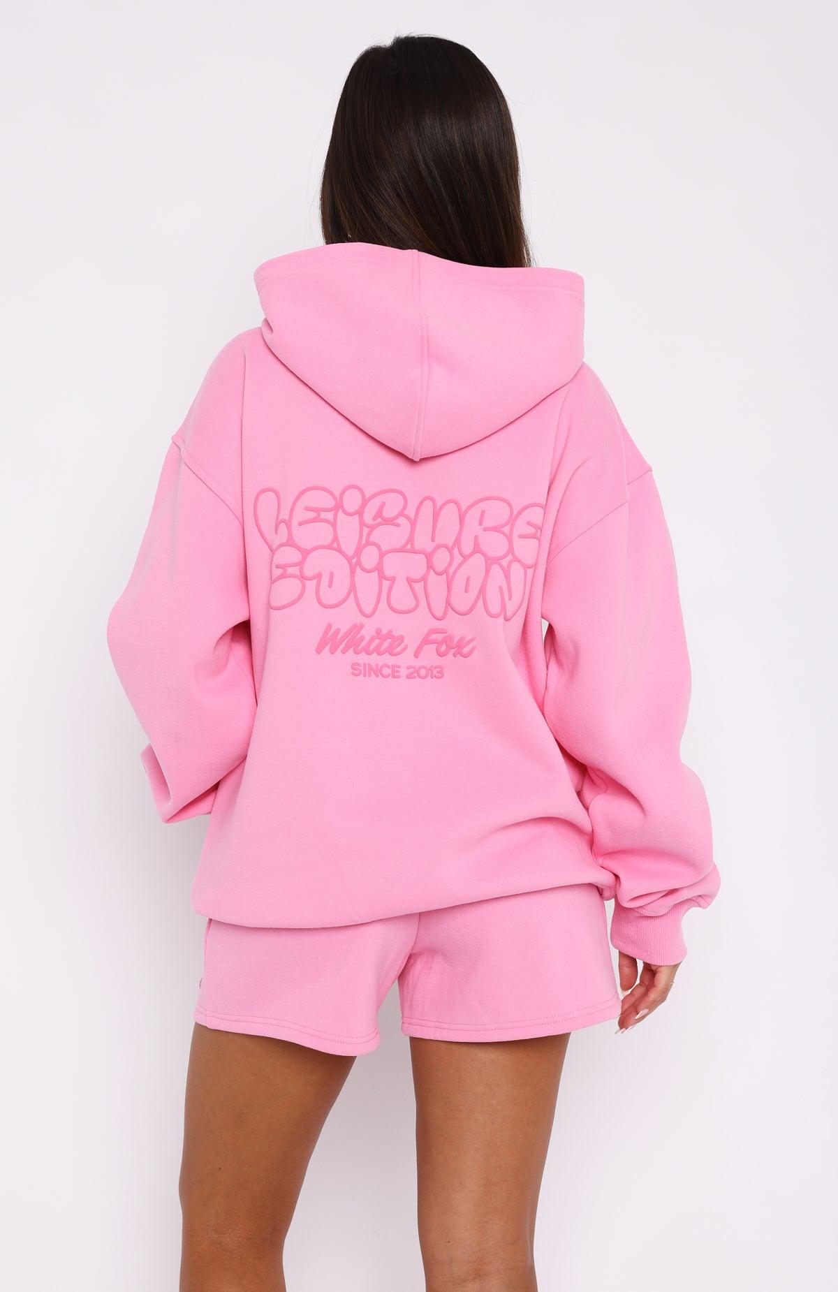 Leisure Edition Oversized Hoodie Pink Product Image