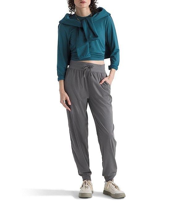 The North Face Aphrodite Arise Rib-Knit Waist Straight Leg Pull-On Jogger Product Image