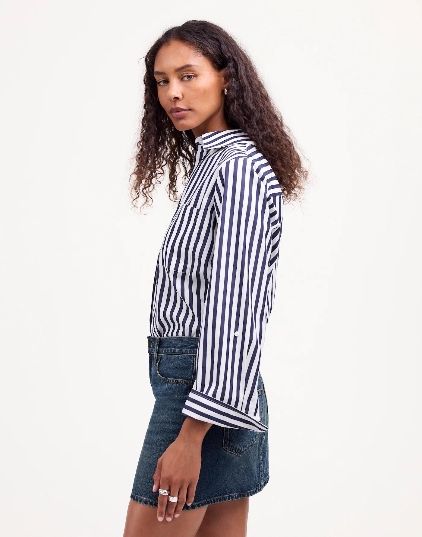 Denim Mini Skirt in Karney Wash Product Image