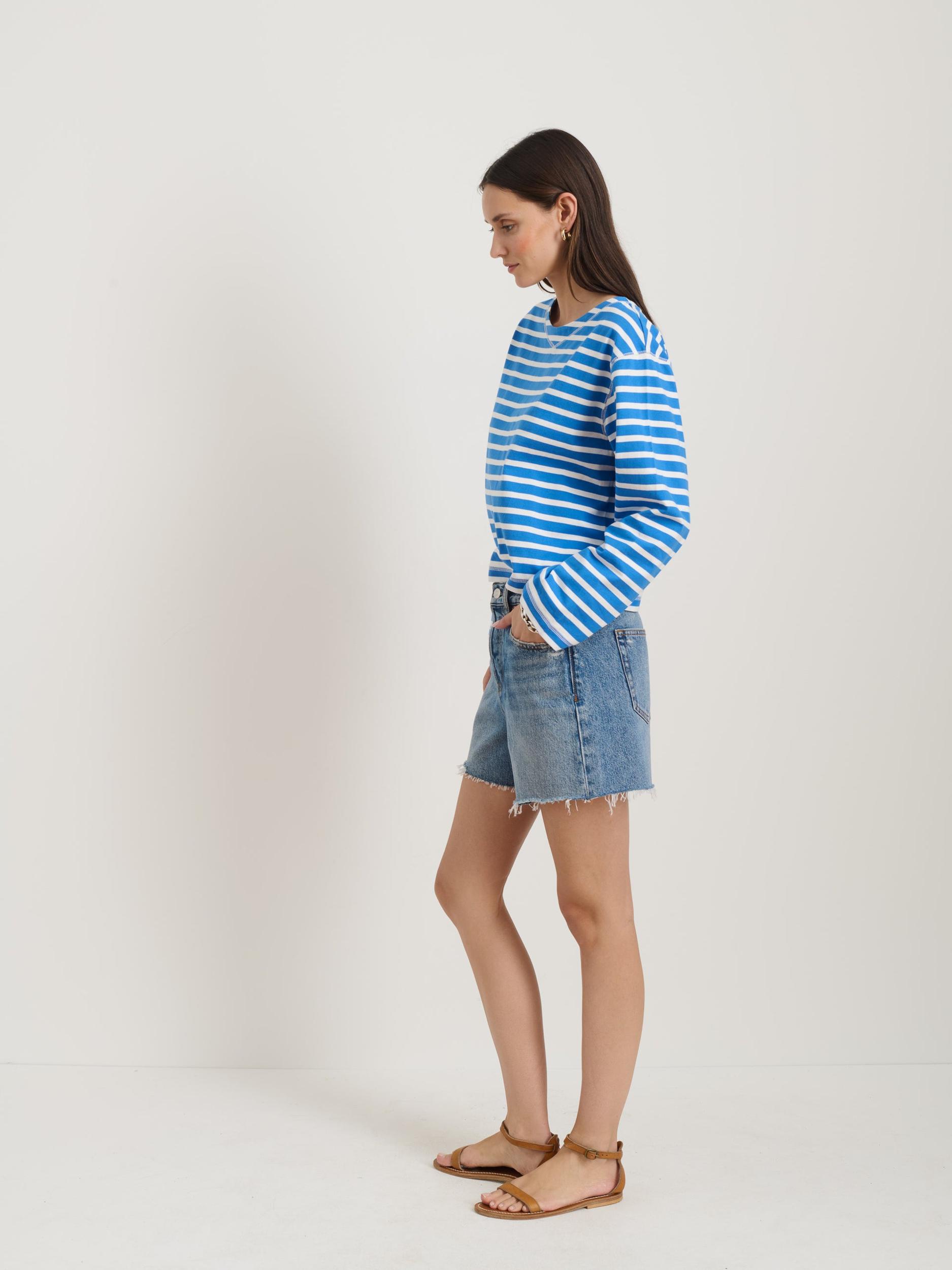 Marseille Striped Boatneck Tee In Cotton Product Image