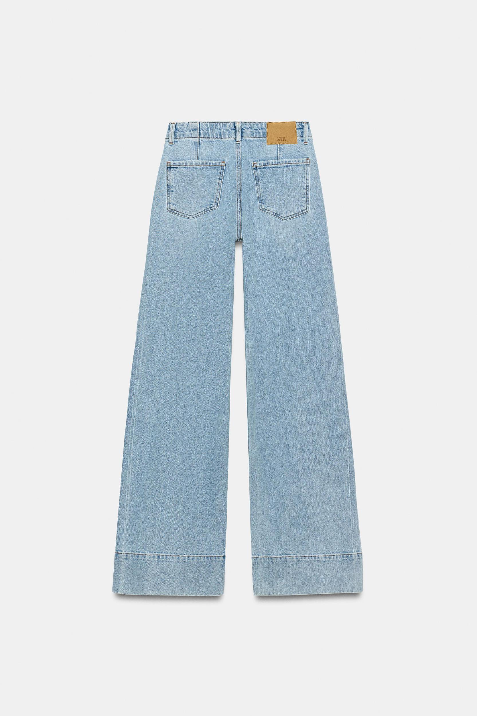 Z1975 HIGH WAIST WIDE LEG POCKET JEANS Product Image
