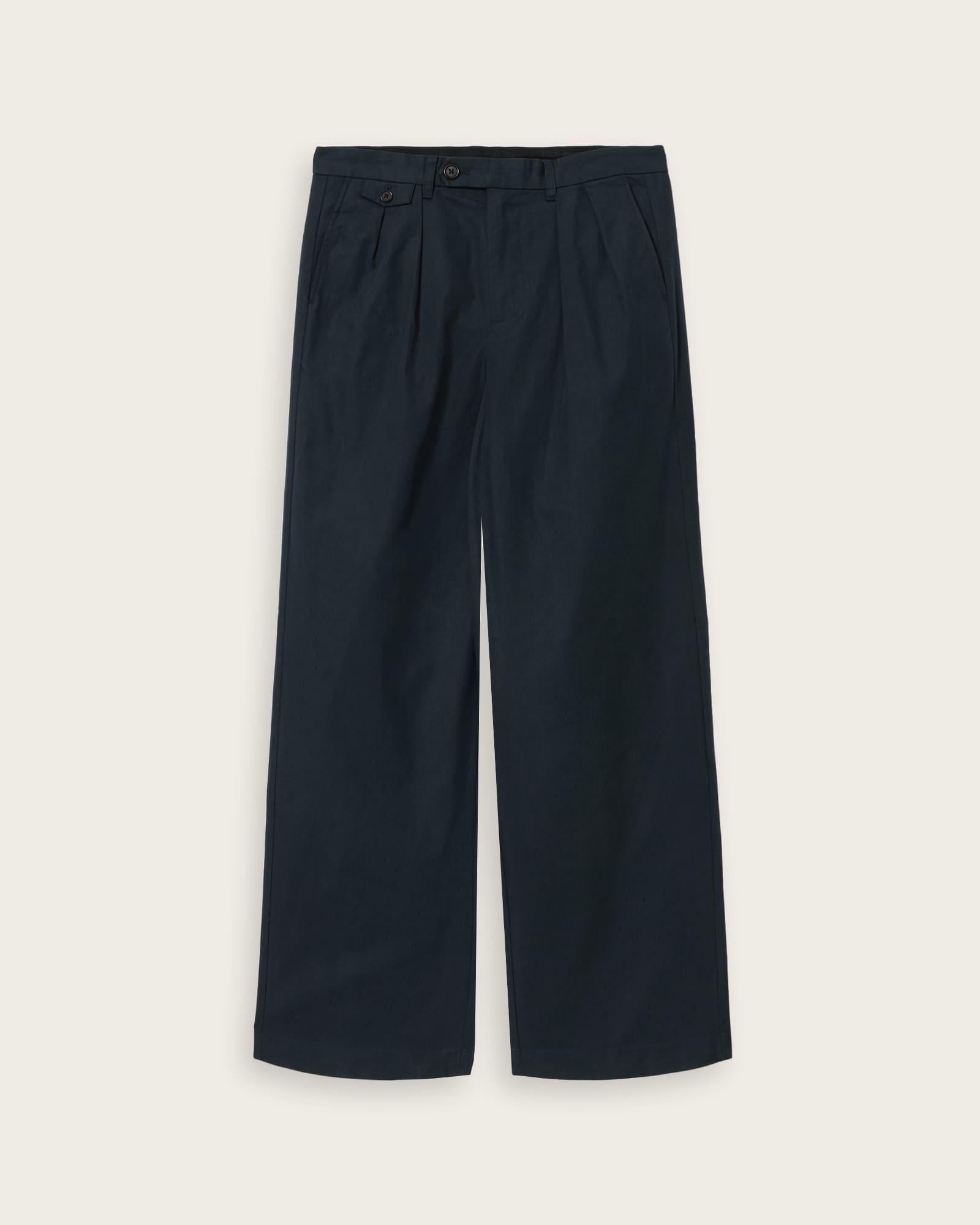 Conway Wide Leg Pleated Pants AGATE BLUE | ALLSAINTS US Product Image