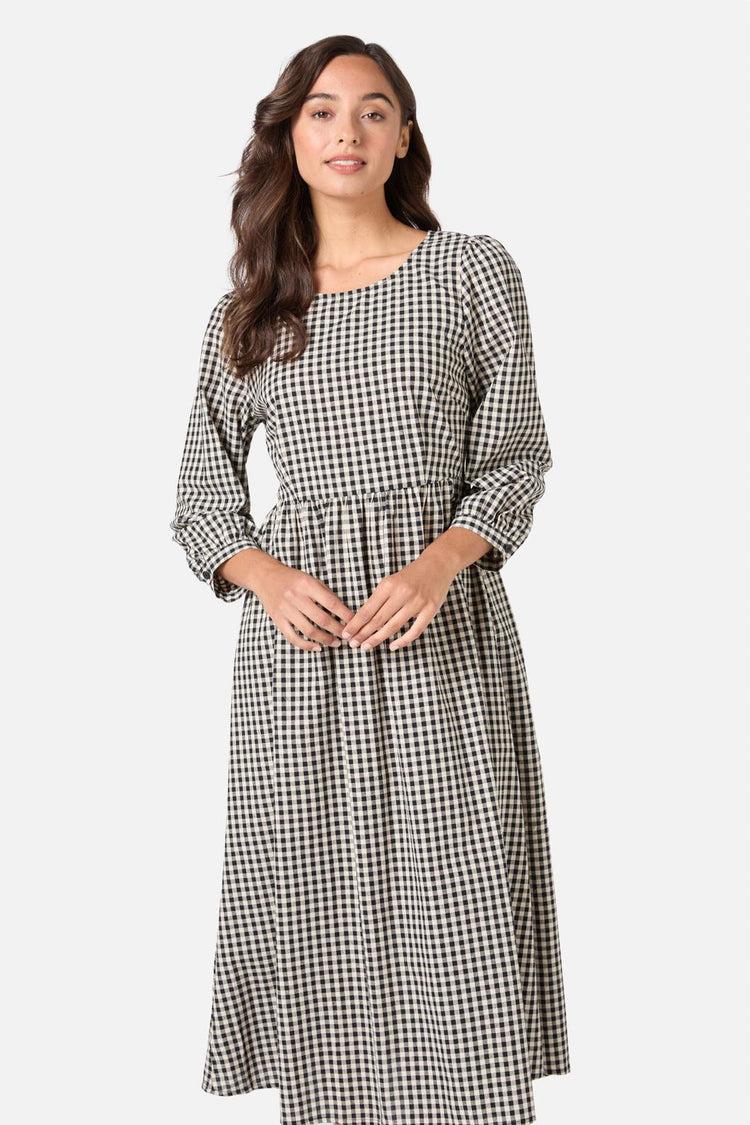 Renae Check Midi Dress Product Image