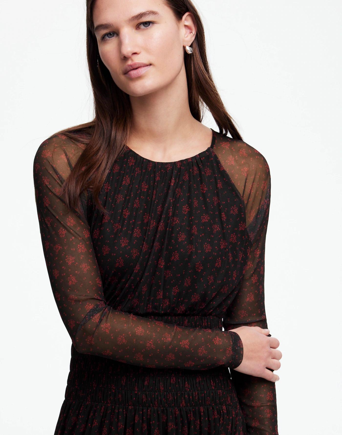 Smocked Midi Dress in Floral Product Image