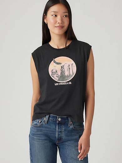 Graphic Boxy Tank Top Product Image