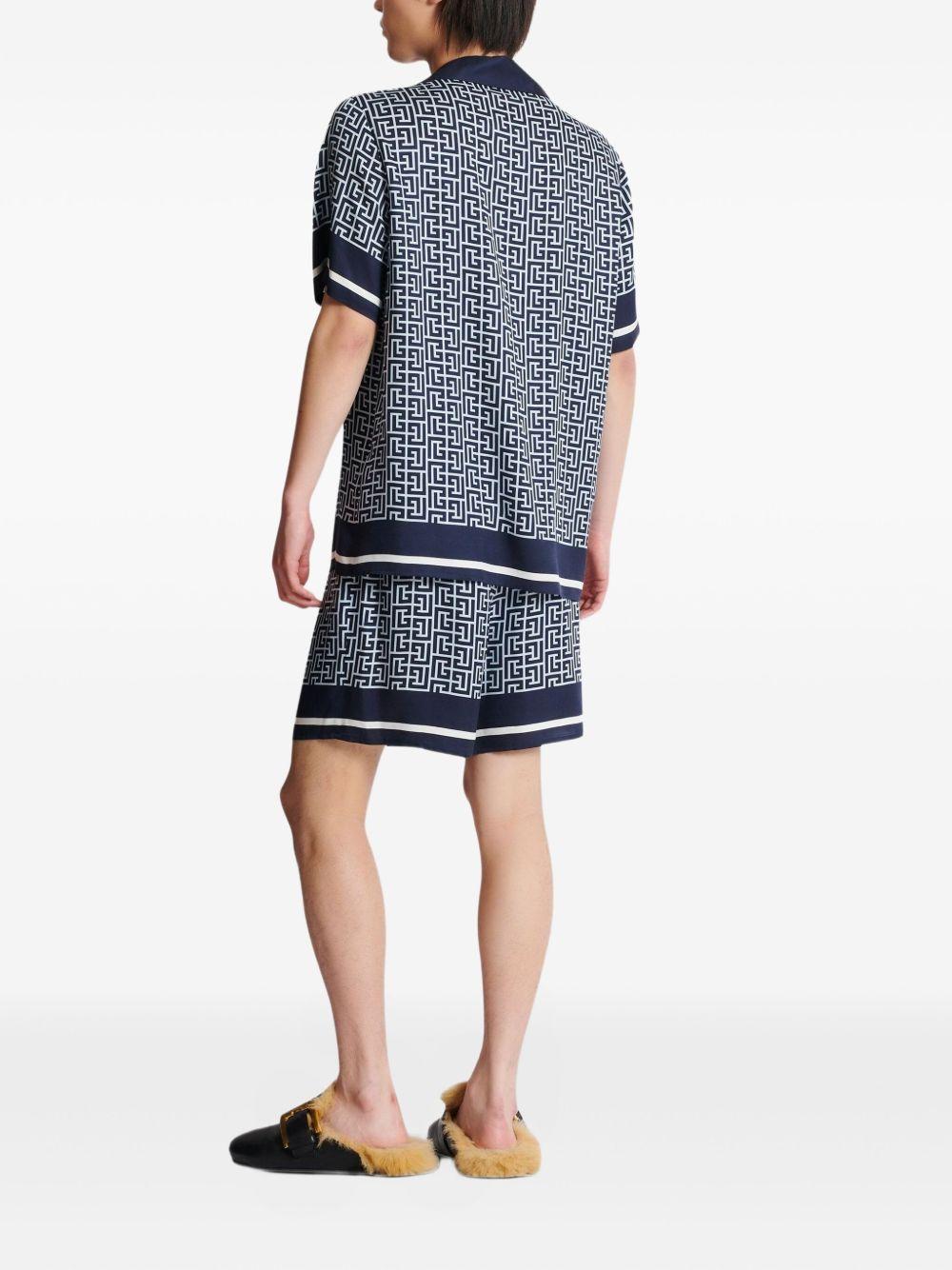 monogram-pattern shirt  Product Image