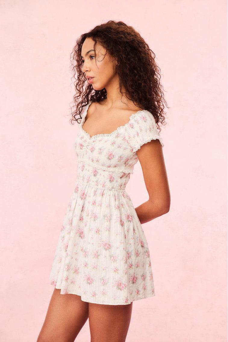 Siona Cotton Floral Mini Dress Product Image