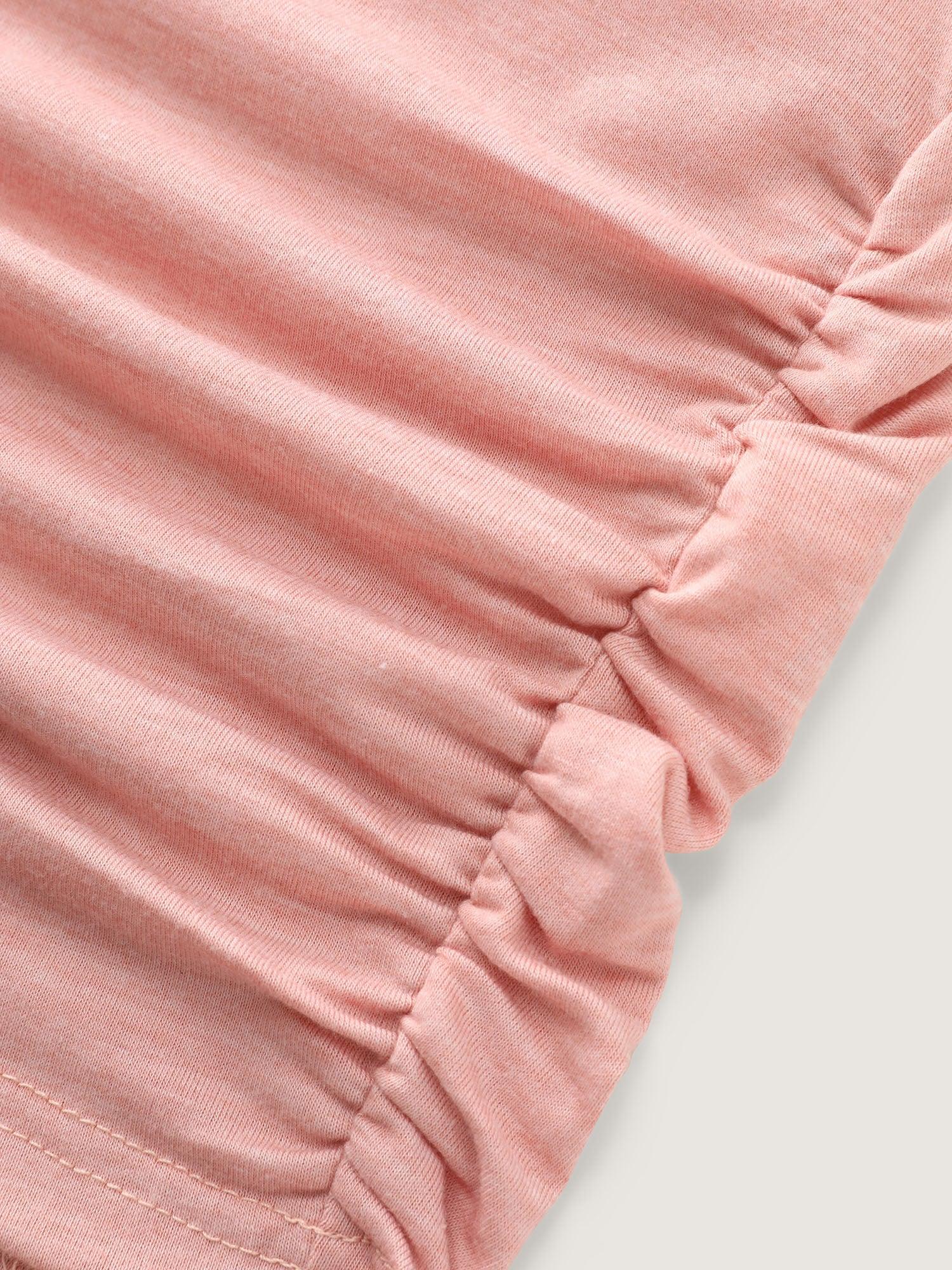 Supersoft Stretchy Ruched Hip-Coverage T-Shirt Female Product Image