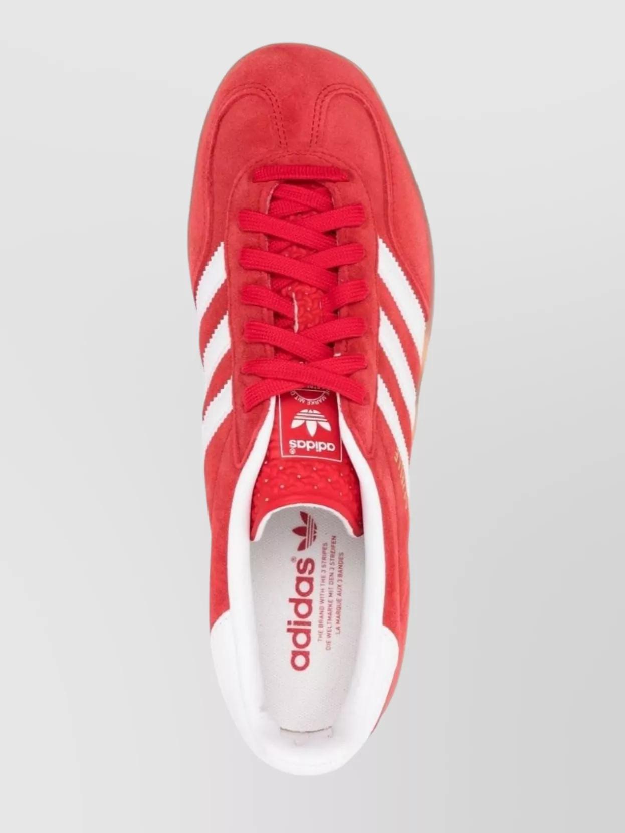 ADIDAS ORIGINALS Gazelle Suede Sneakers With Branded Heel In Red Product Image