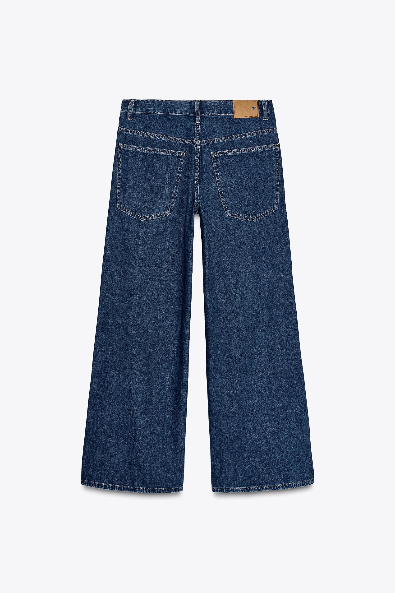 HIGH-WAISTED CROSSOVER OVERSIZE JEANS Product Image