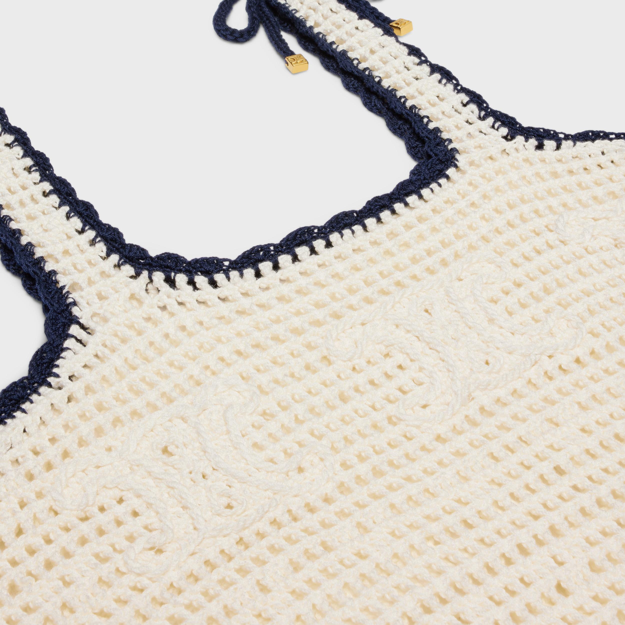 triomphe mini dress in crocheted cotton Product Image