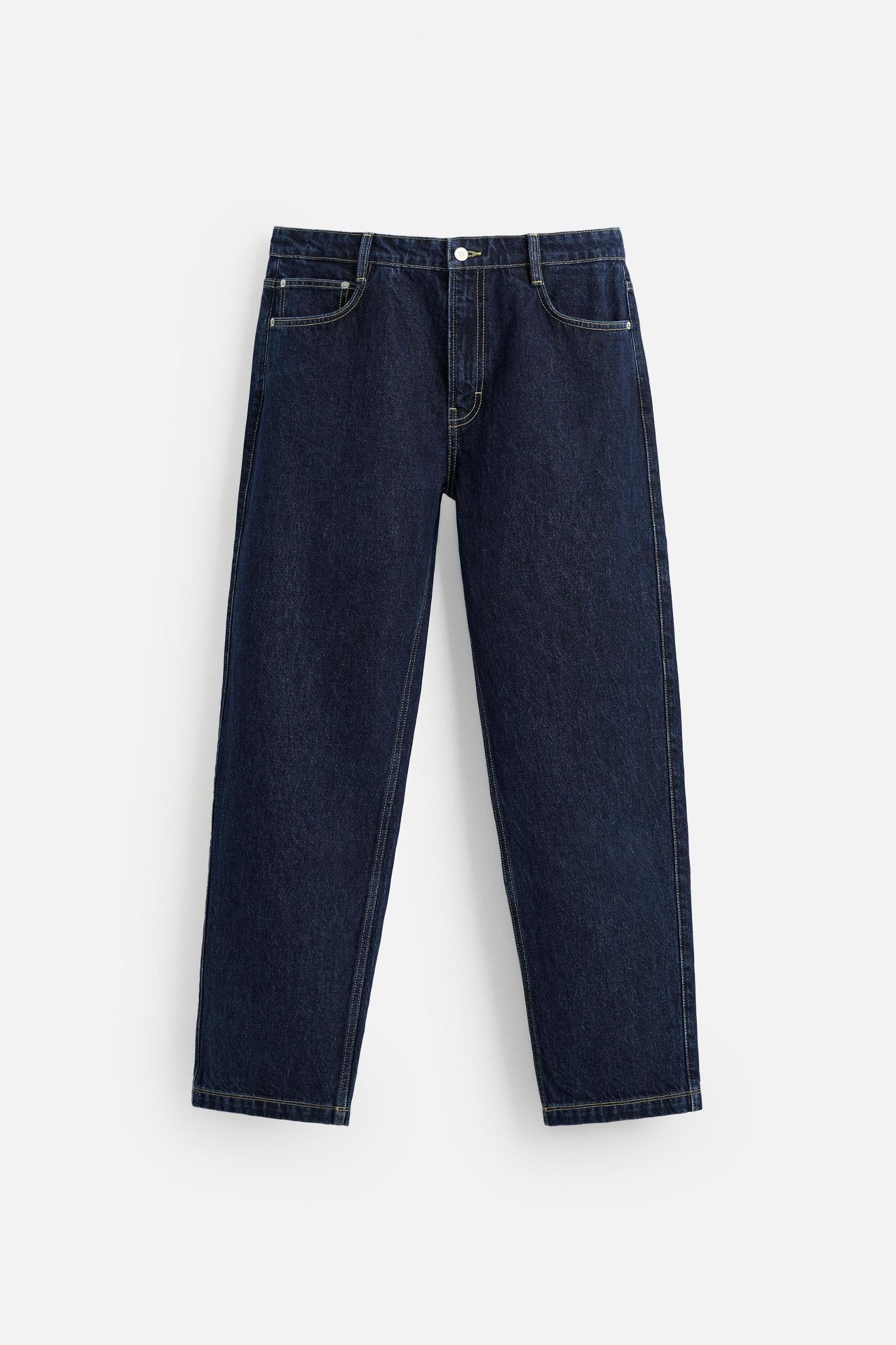 TOPSTITCH STRAIGHT FIT JEANS Product Image