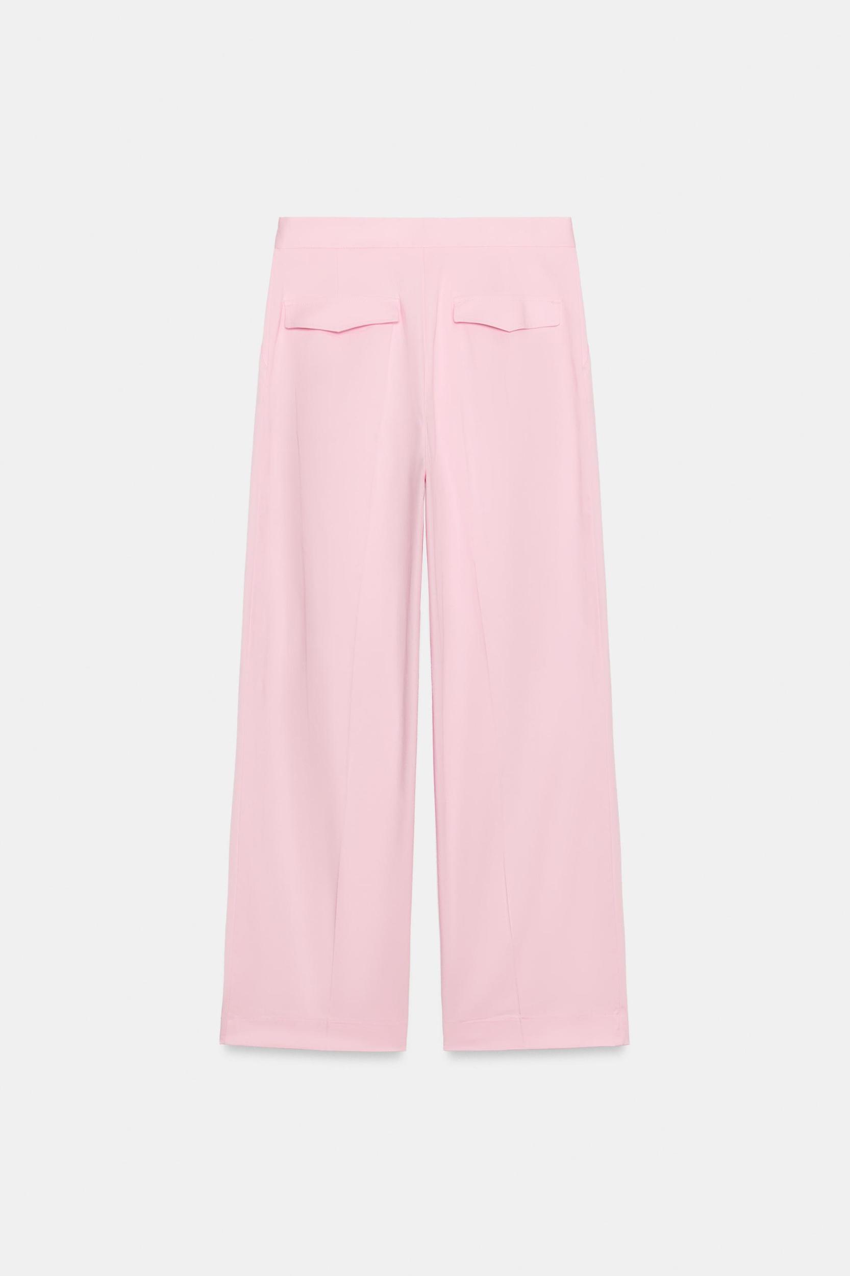 WIDE LEG PLEATED PANTS Product Image