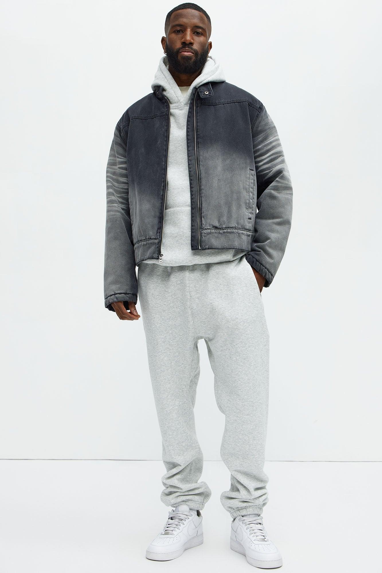Tyson Heavyweight Sweat Jogger - Heather Grey Product Image