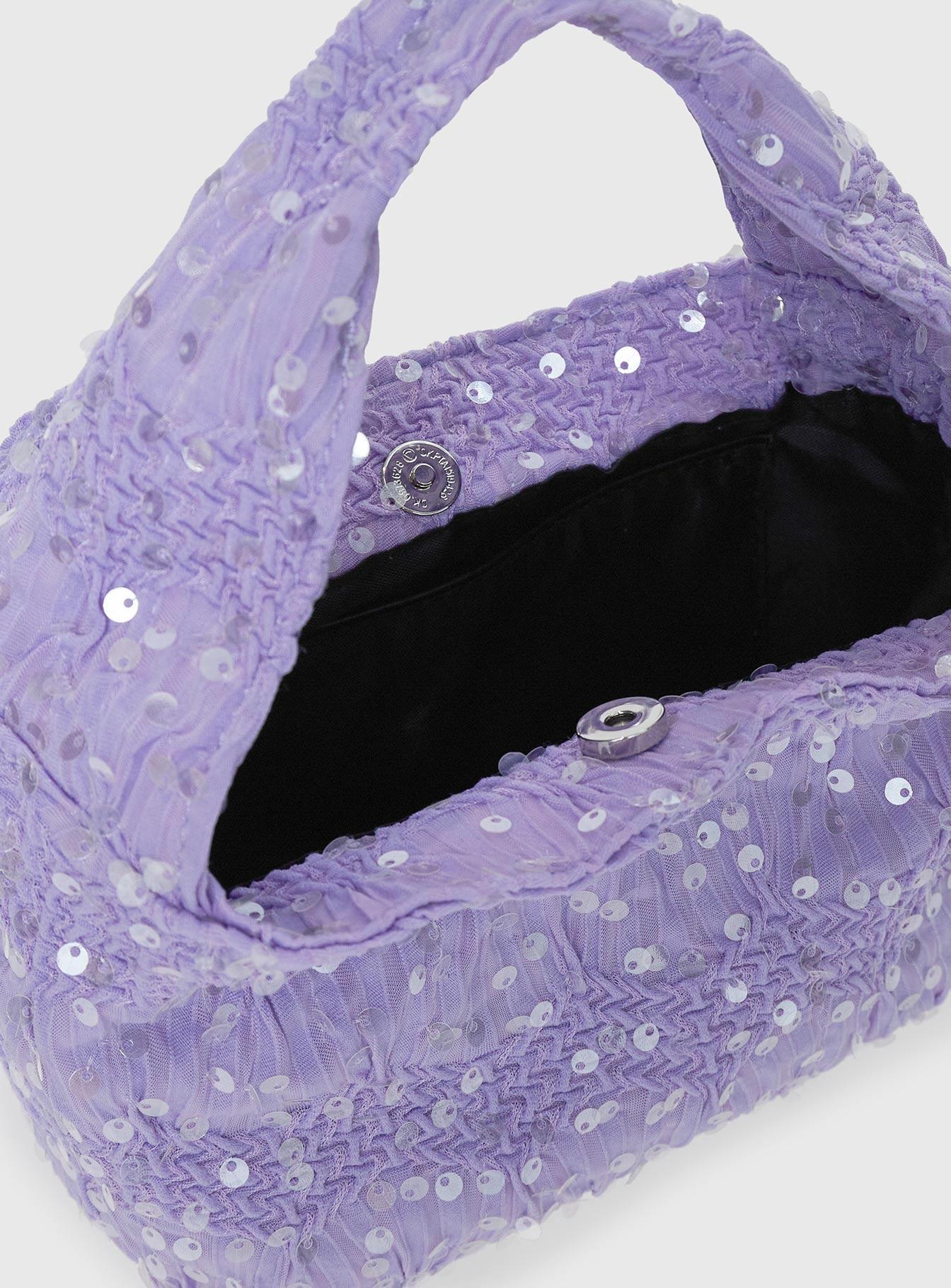 Pick Sides Sequin Bag Purple Product Image