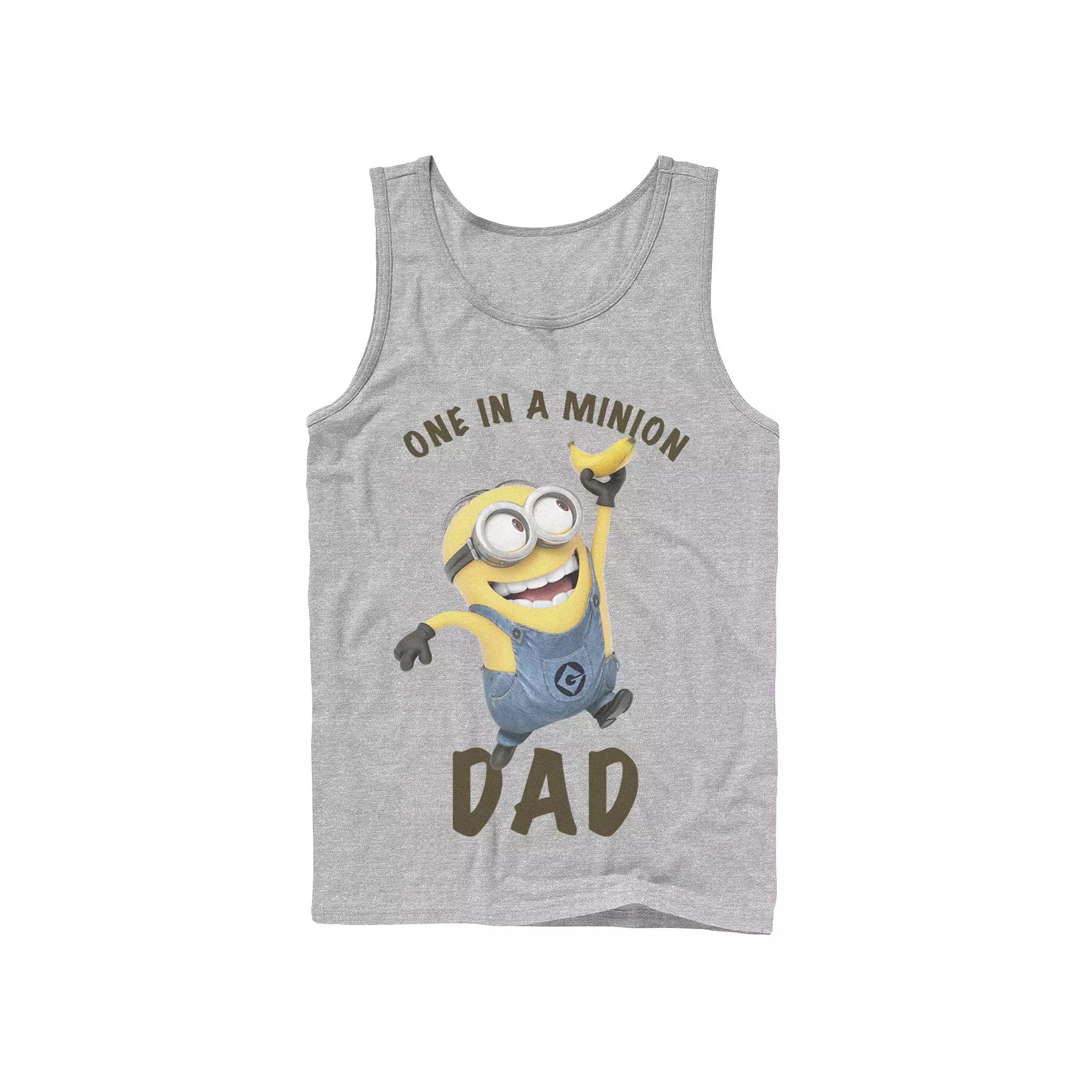 Men's Despicable Me Minions 'Tis The Season To Be Jolly Banana Tank Top,  Product Image