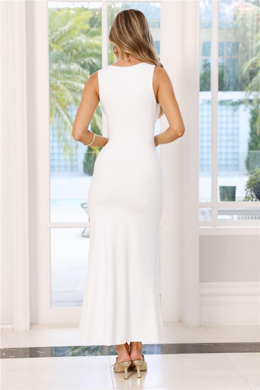 Totally Irresistible Maxi Dress White Product Image