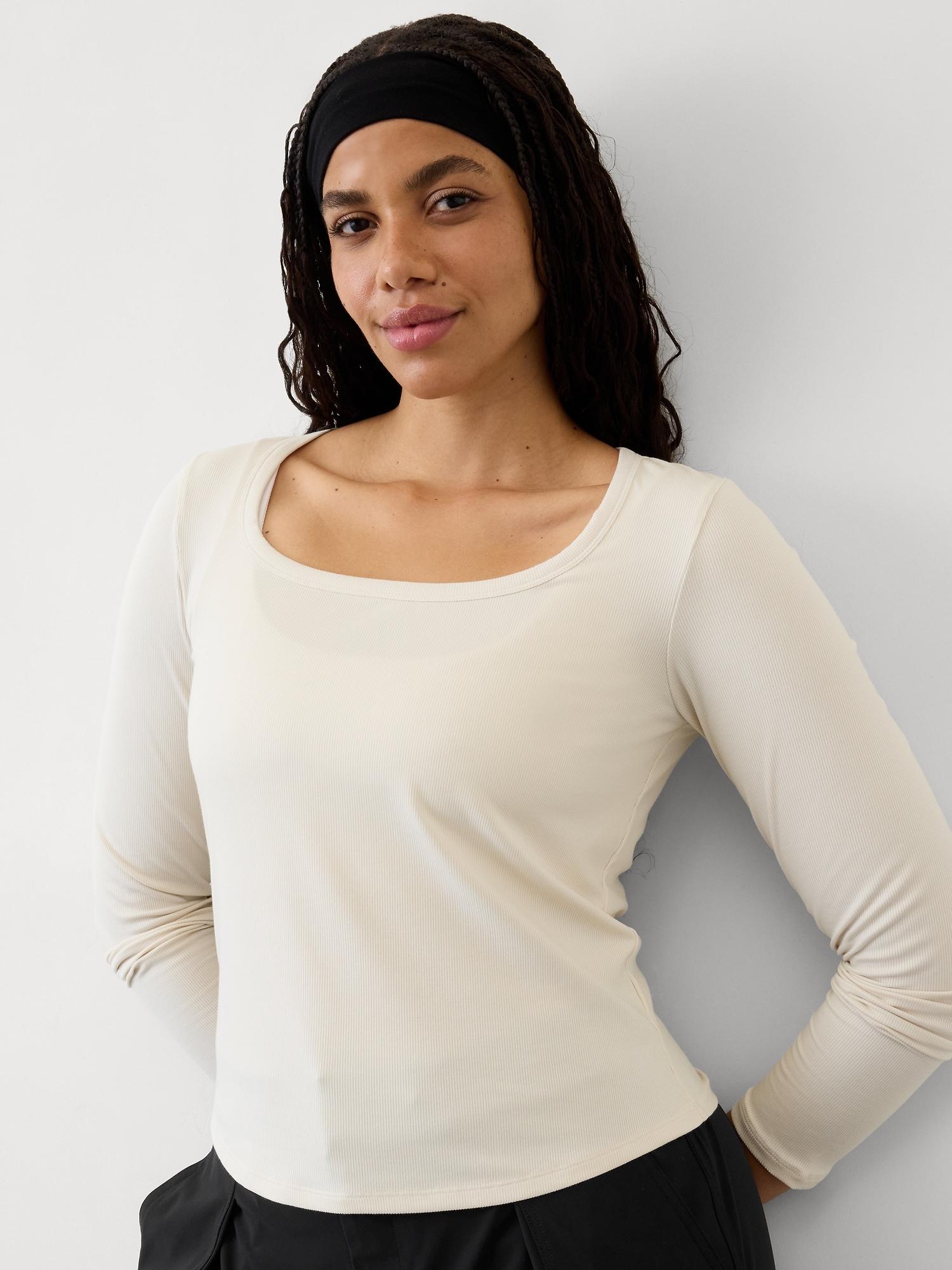 Signature Rib Square Neck Top Product Image
