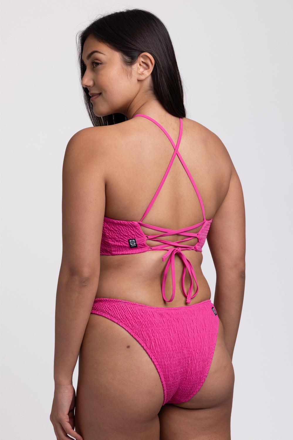 Kelia Smocked Bikini Bottom - Palm Female Product Image