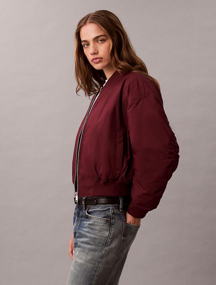 Logo Graphic Padded Bomber Jacket Product Image