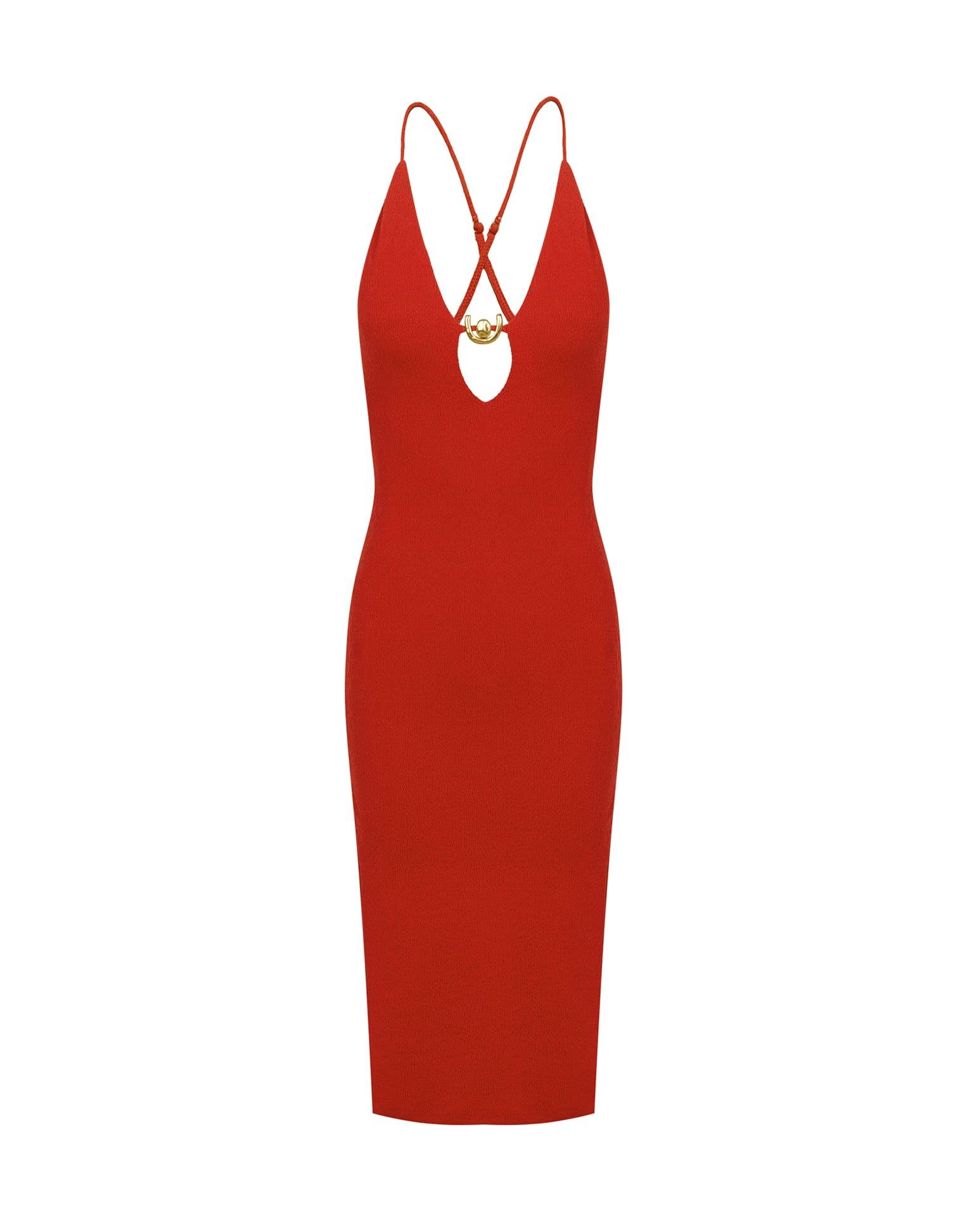 Firenze Isabela Midi Dress - Ruby Product Image