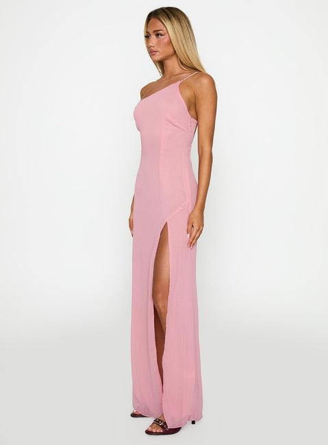 Kiss Of Life Chiffon Maxi Dress Pink Product Image