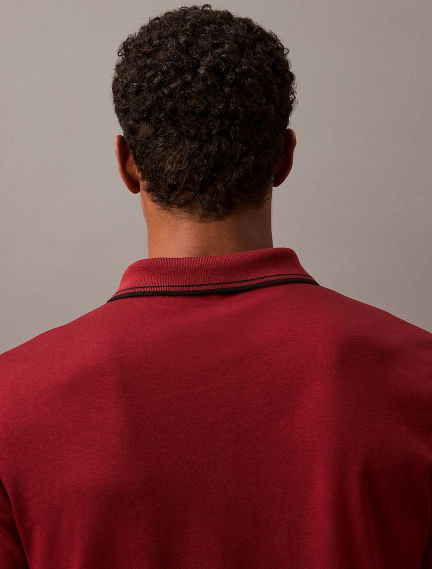 Liquid Cotton Tipped Polo Shirt Product Image