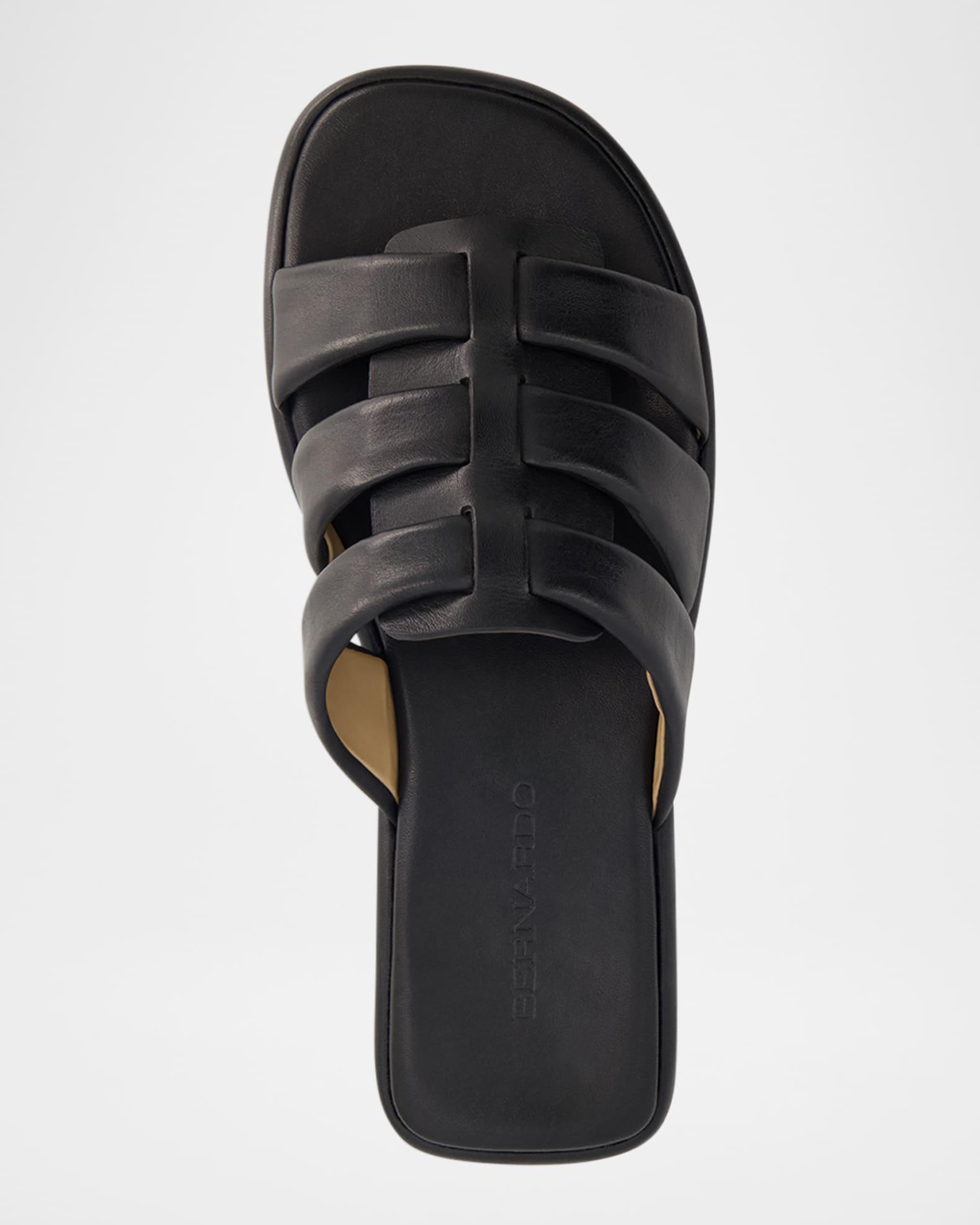 Tamer Caged Leather Slide Sandals Product Image