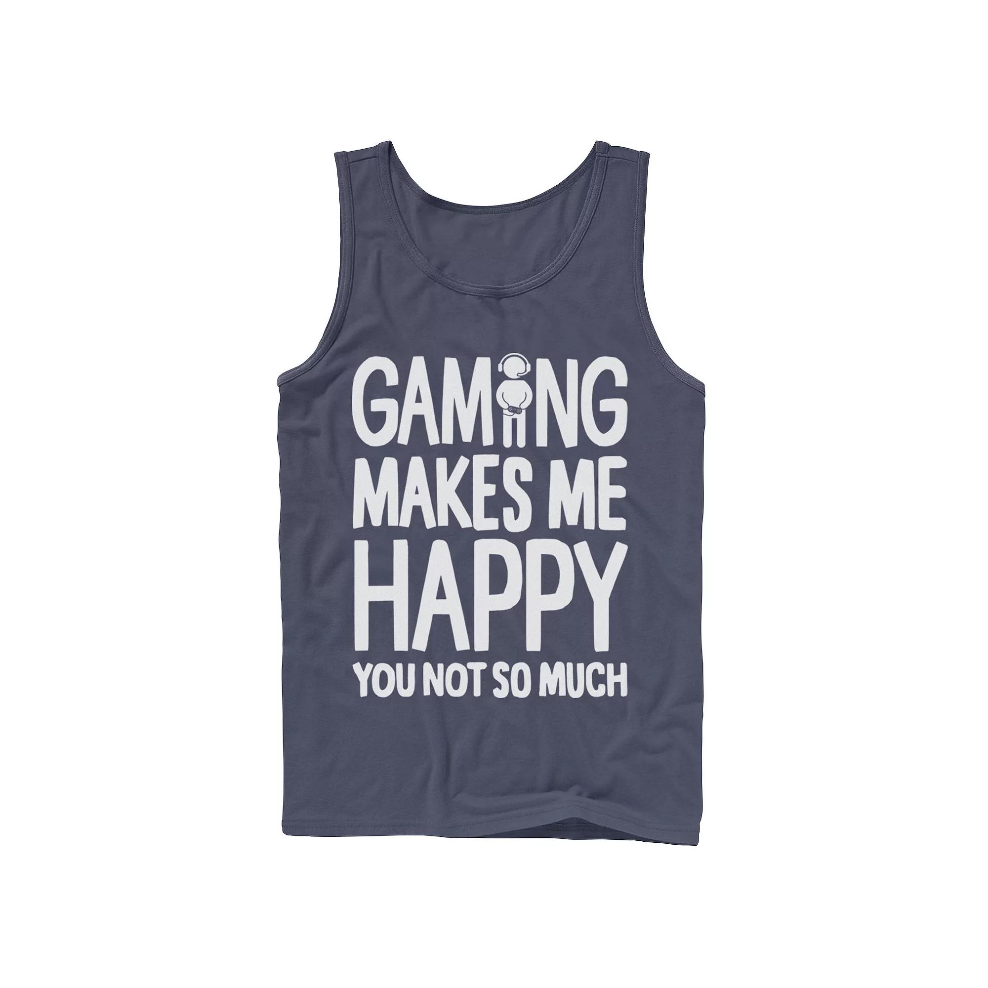 Men's Gaming Makes Me Happy You Not So Much Gamer Tank Top,  Product Image