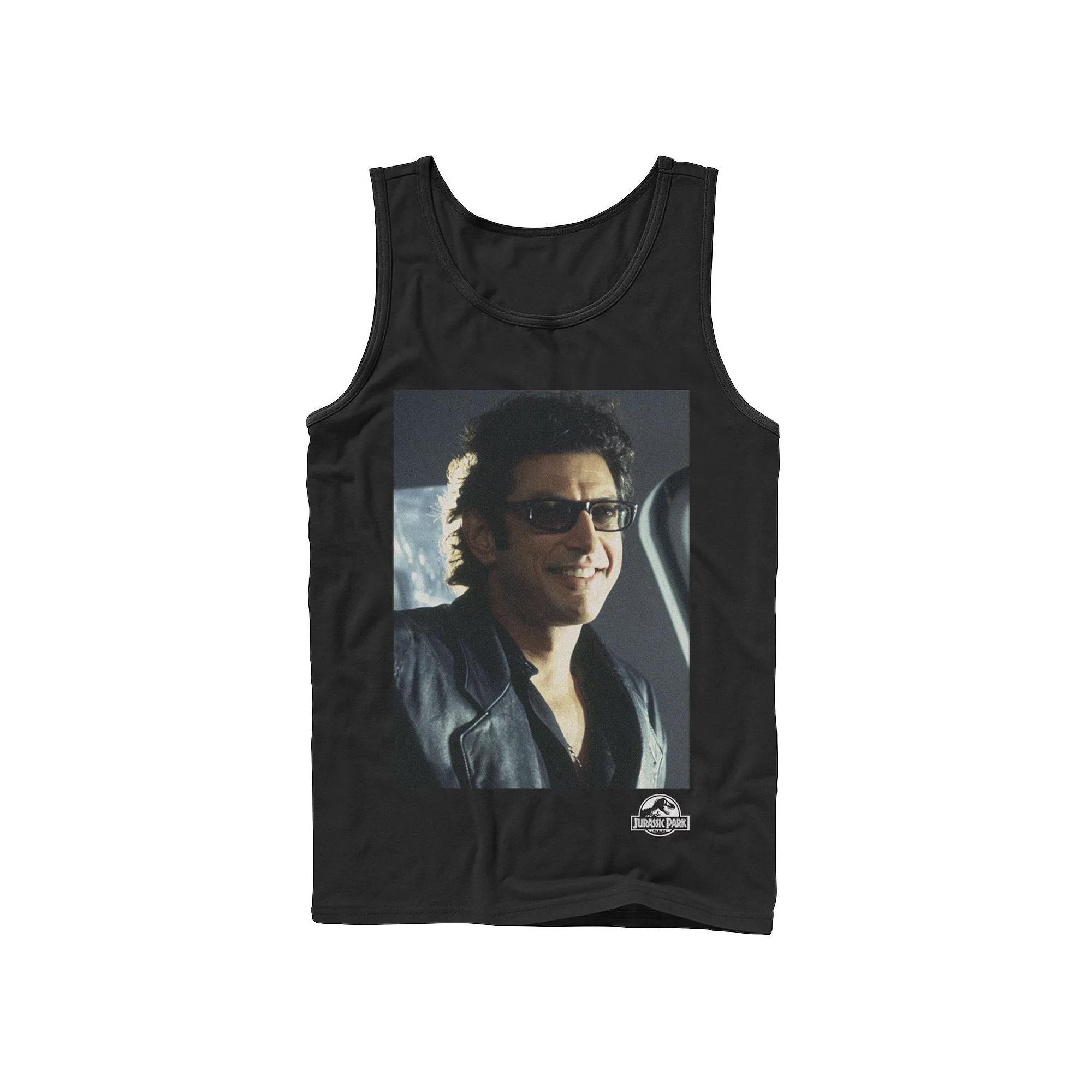 Men's Jurassic Park Goldblum Sly Smile Tank Top,  Product Image