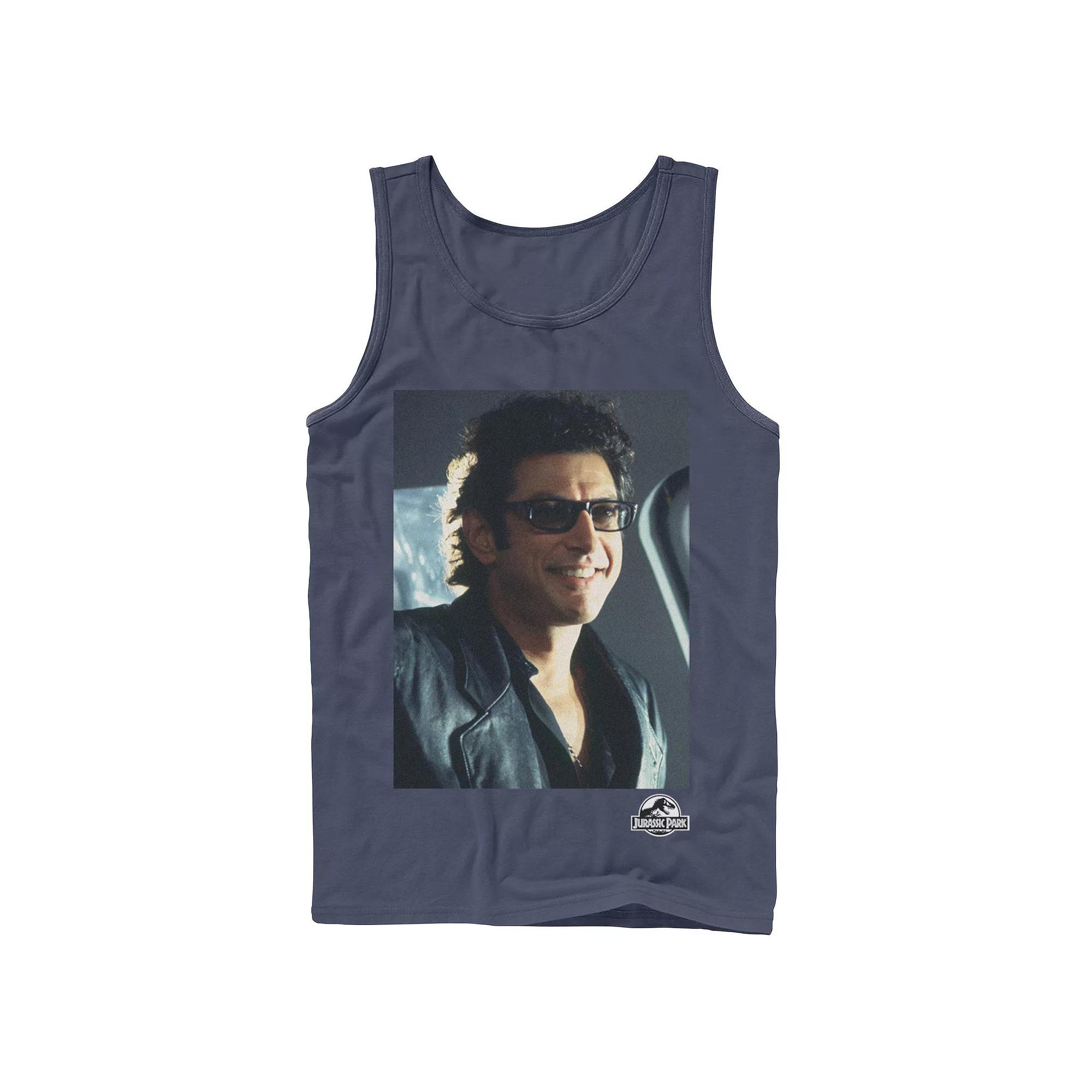 Men's Jurassic Park Goldblum Sly Smile Tank Top,  Product Image