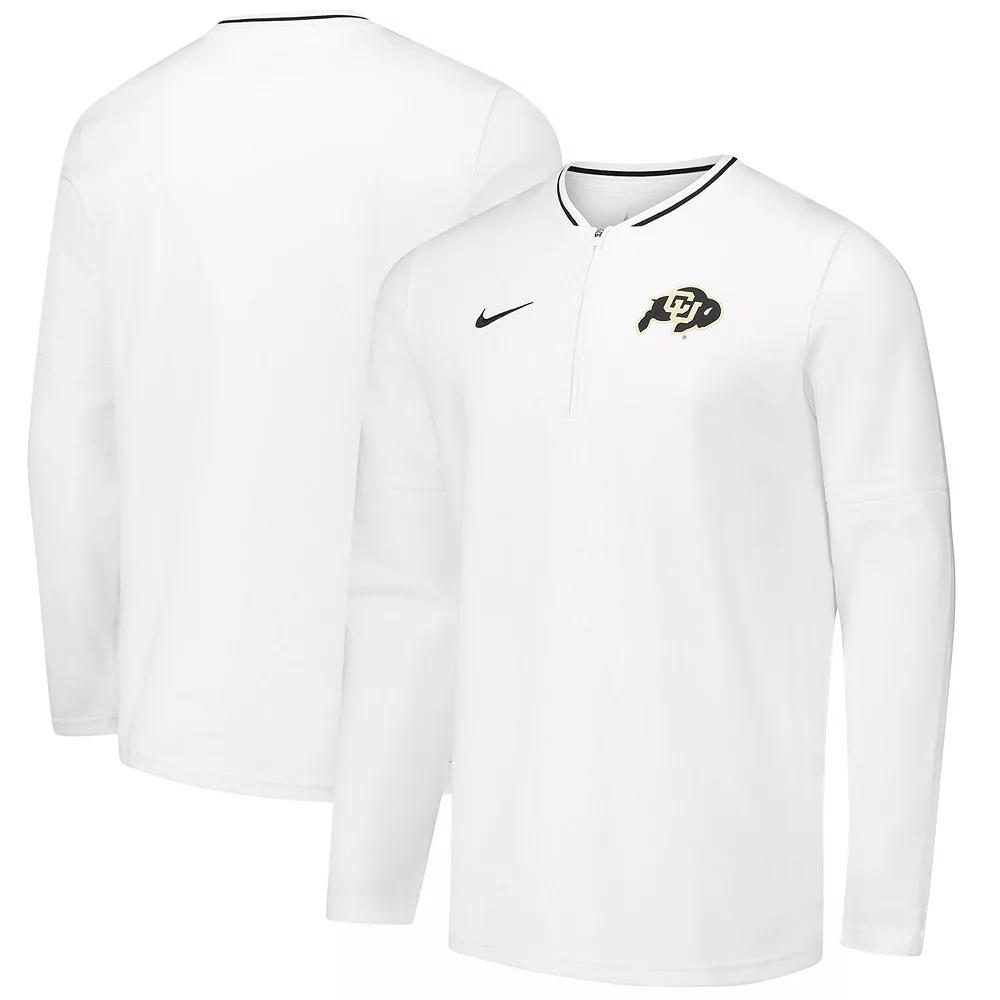 Men's Nike White Colorado Buffaloes Coaches Quarter-Zip Jacket, Size: Large Product Image