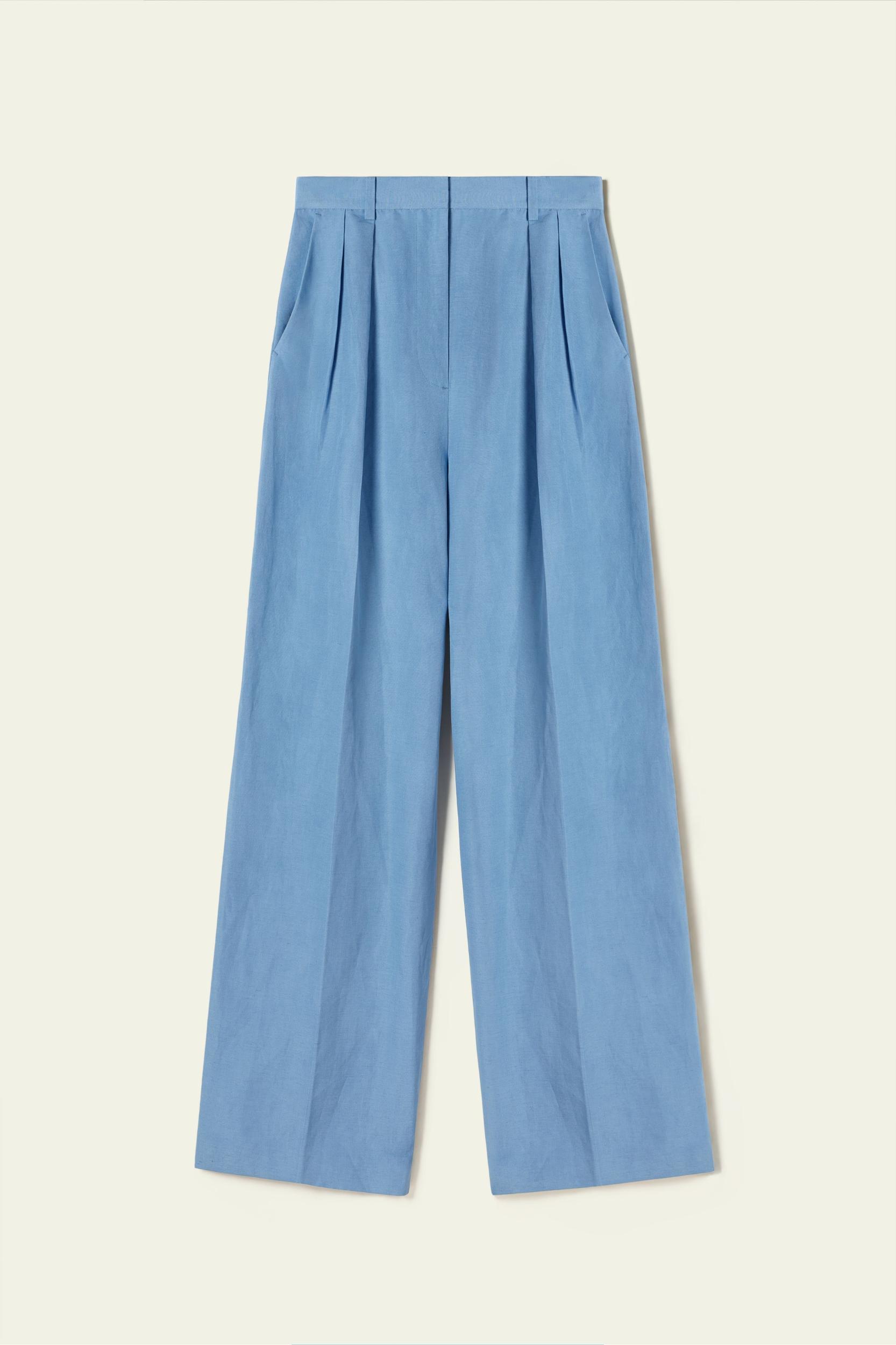 Silk Linen Wide-Leg Pant Product Image