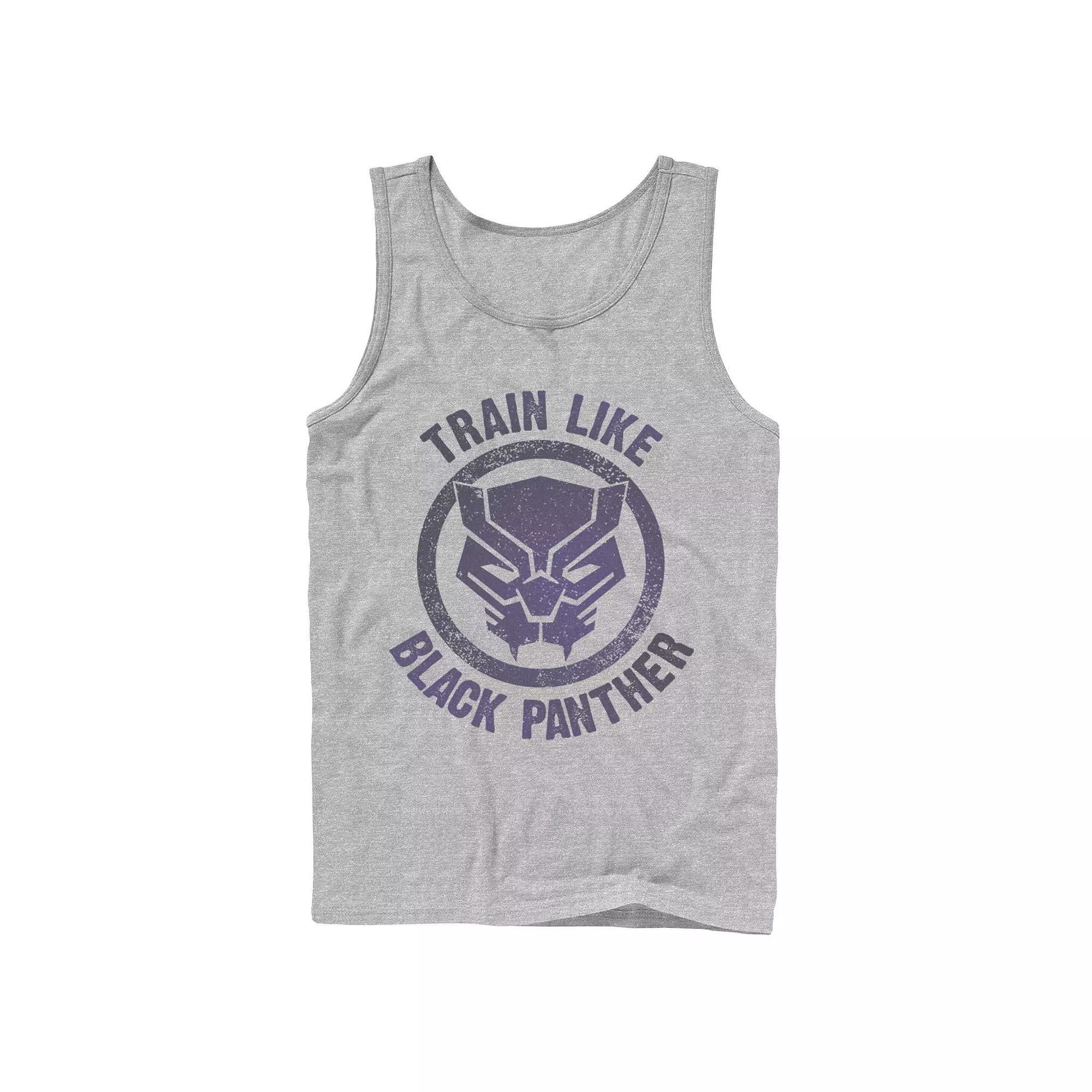 Men's Marvel Train Like Black Panther Stamp Tank Top, Boy's,  Product Image