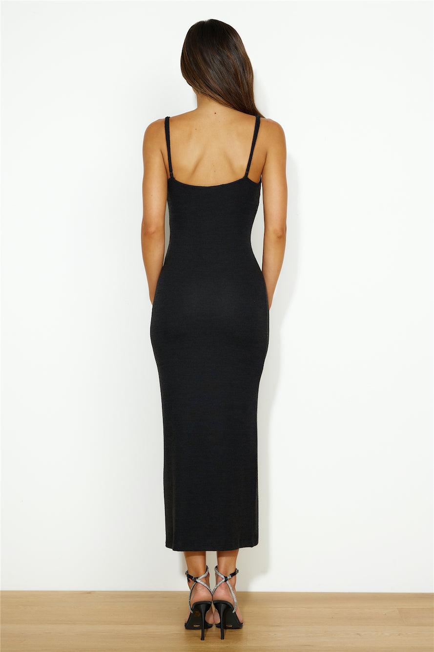 Summer In The Winter Maxi Dress Black Product Image