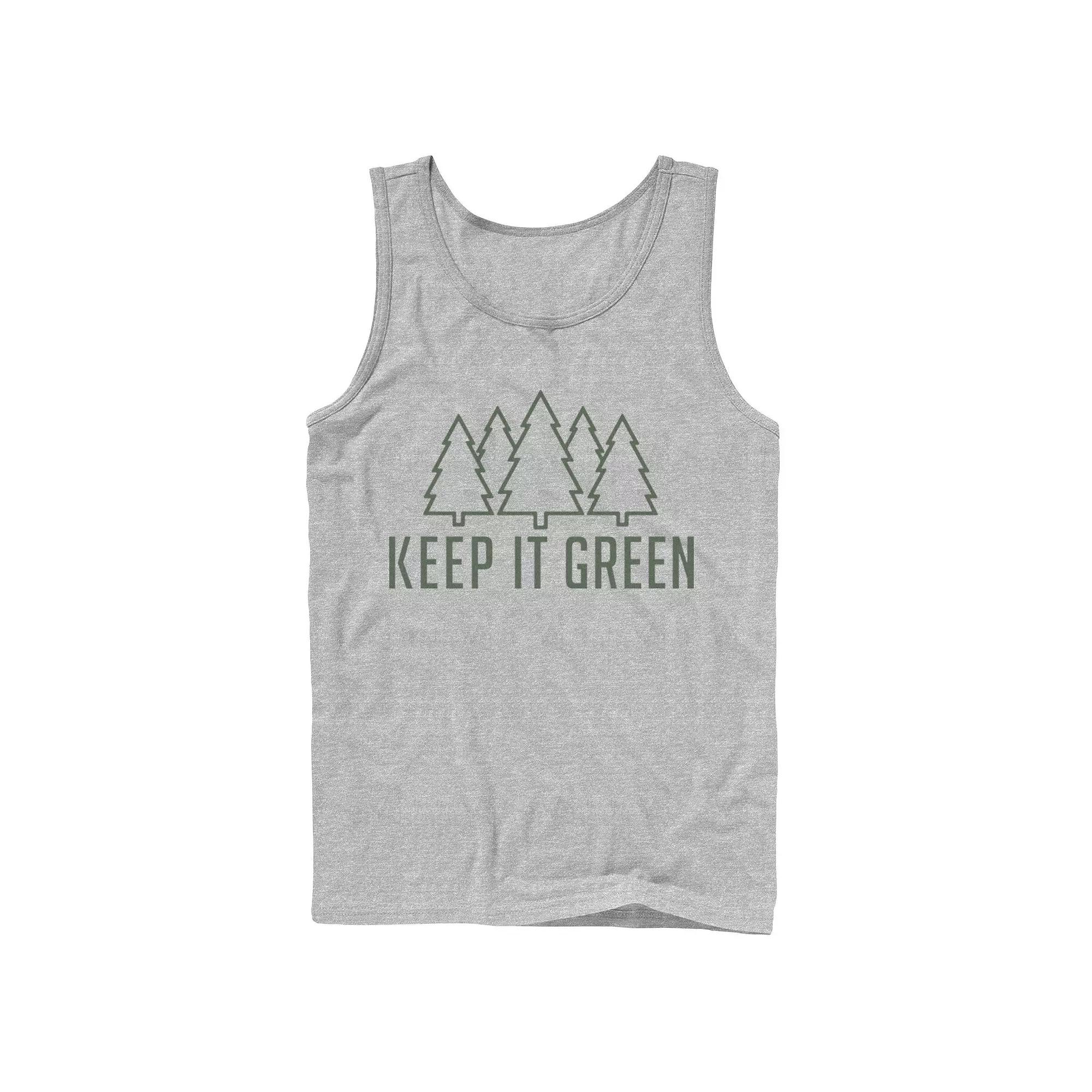 Men's Fifth Sun Keep It Green Pine Trees Tank Top,  Product Image