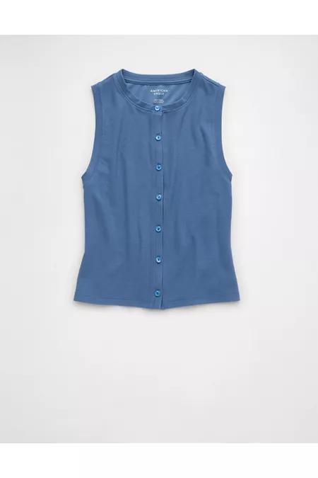 AE Button-Up Tank Top Women's Product Image