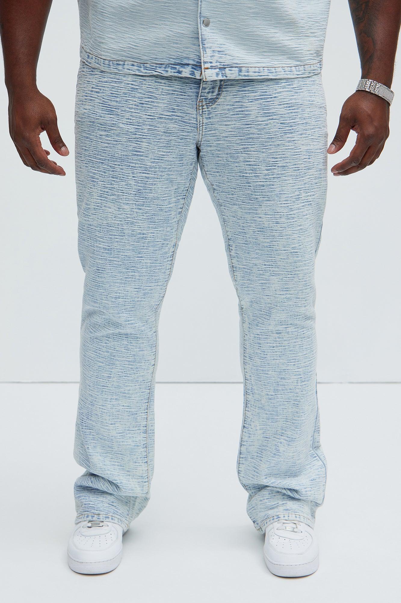 Will Stacked Slim Flare Jeans - Light Blue Wash Product Image